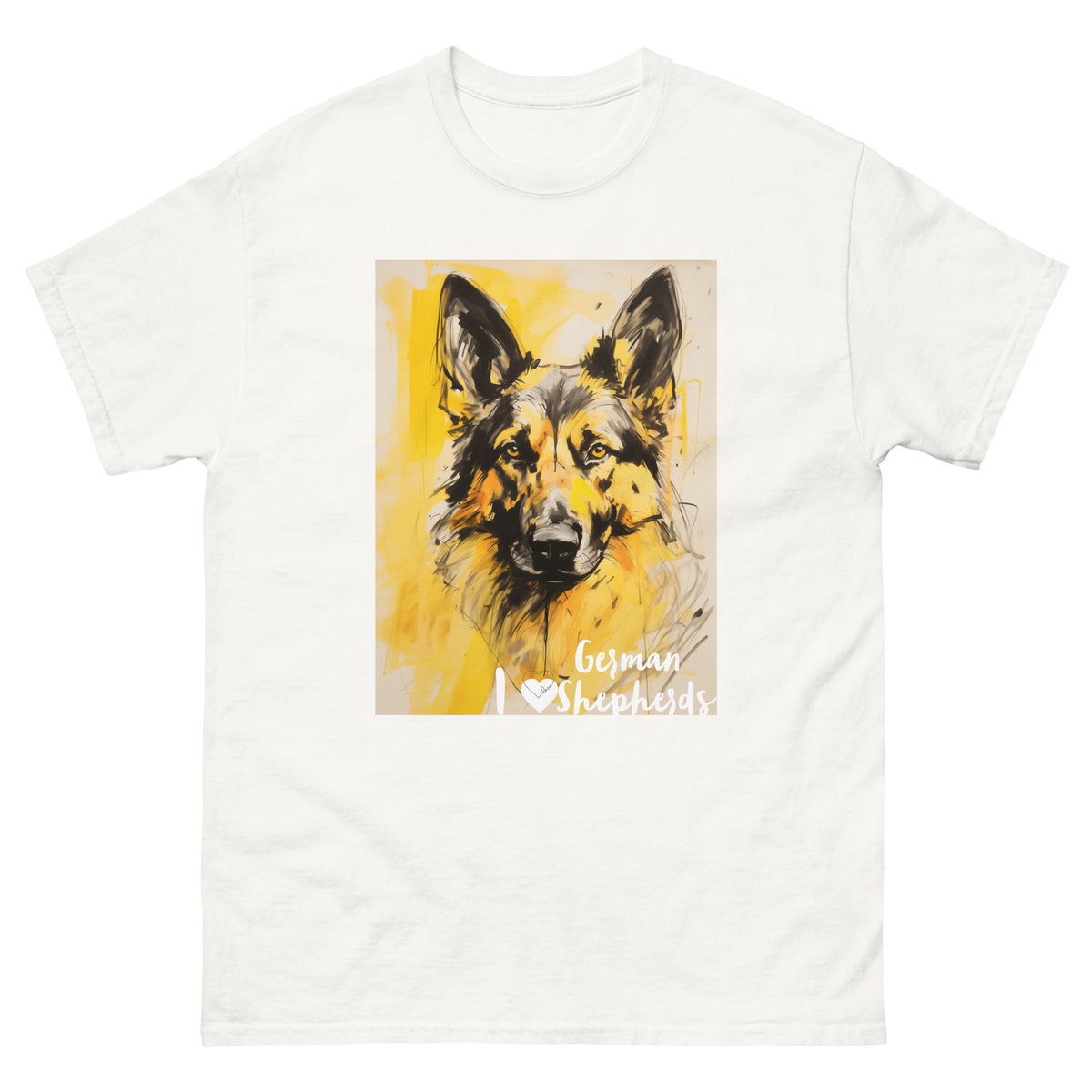 Men's classic tee - I ❤ DOGS - German Shepherd
