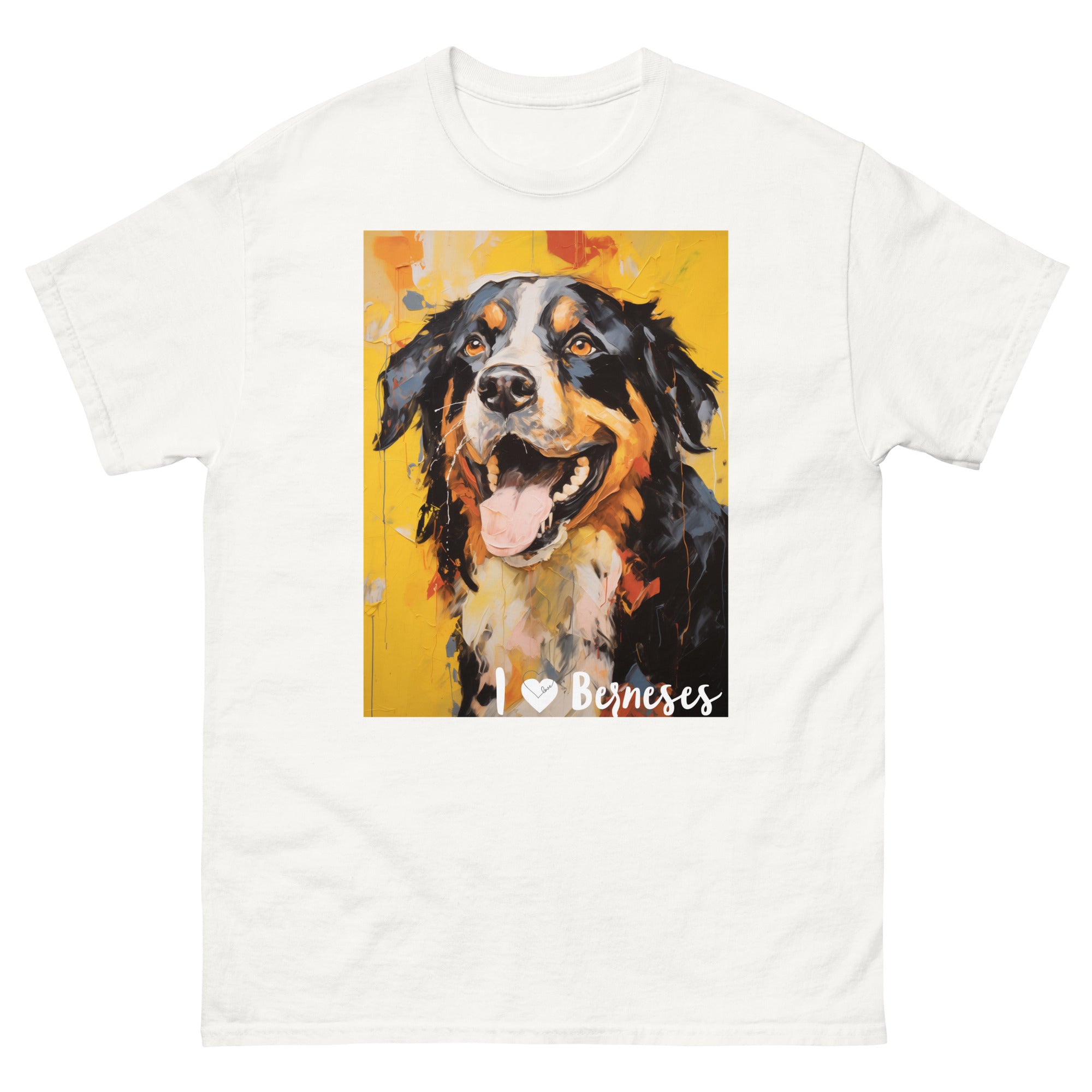 Men's classic tee - I ❤ DOGS - Bernese Mountain Dog