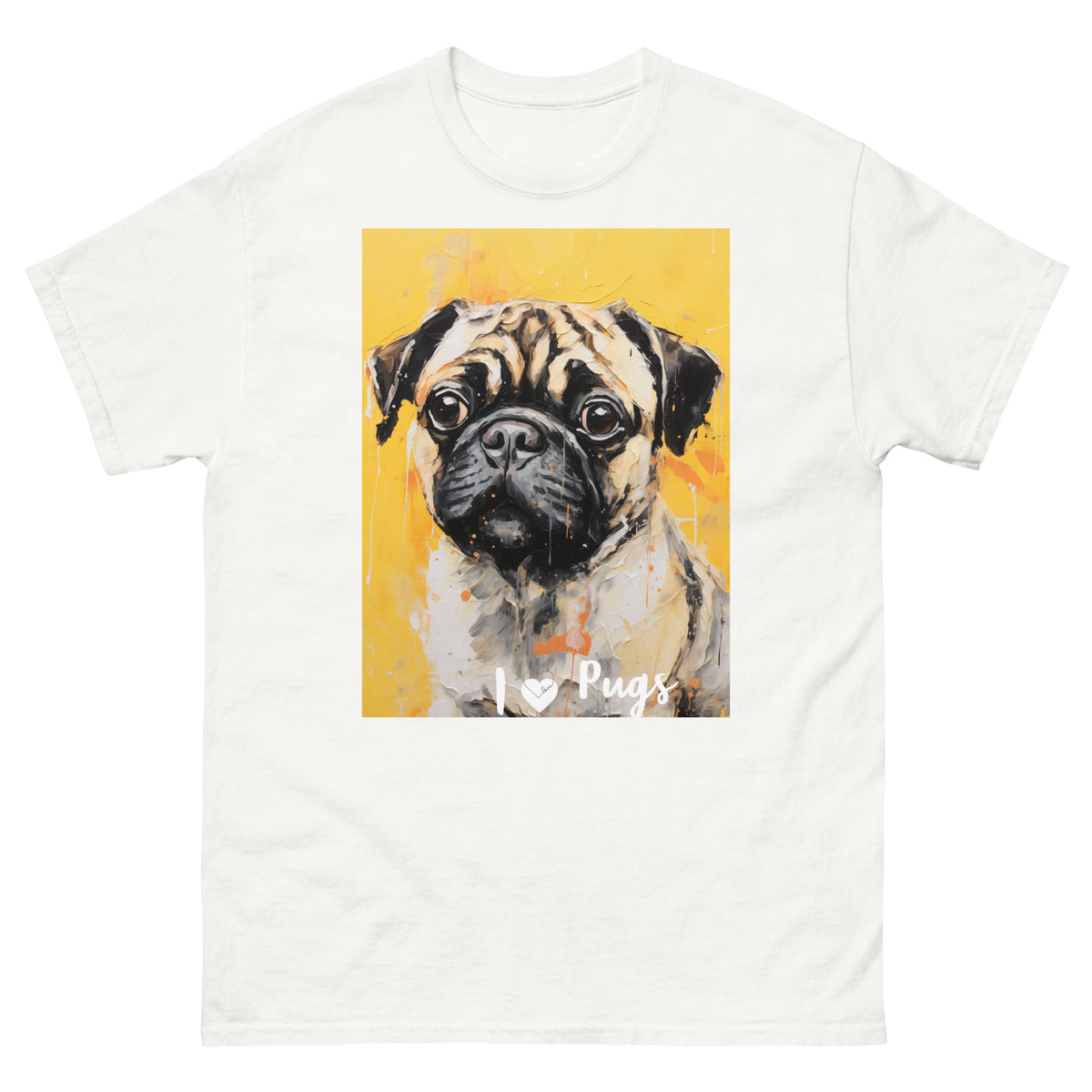 Men's classic tee - I ❤ DOGS - Pug