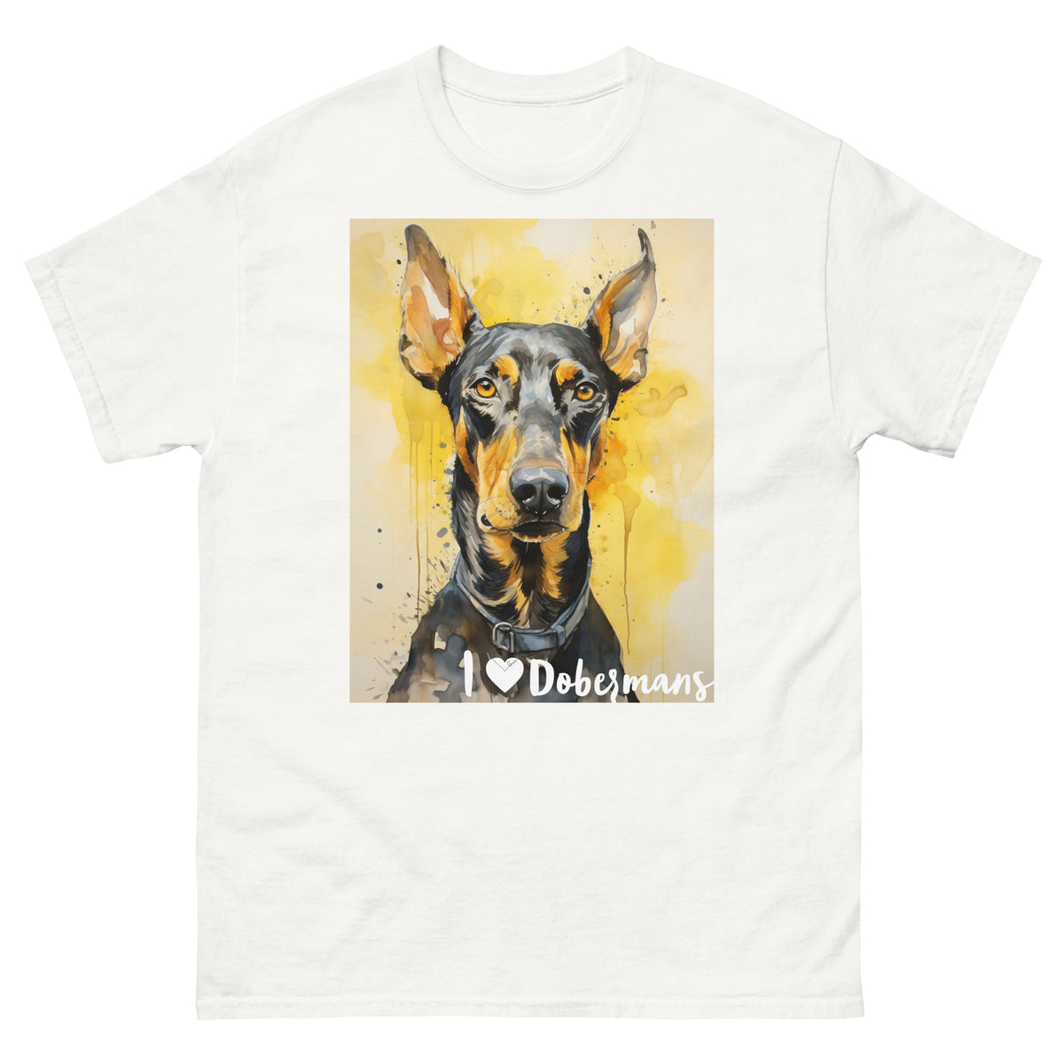 Men's classic tee - I ❤ DOGS - Doberman Pinscher
