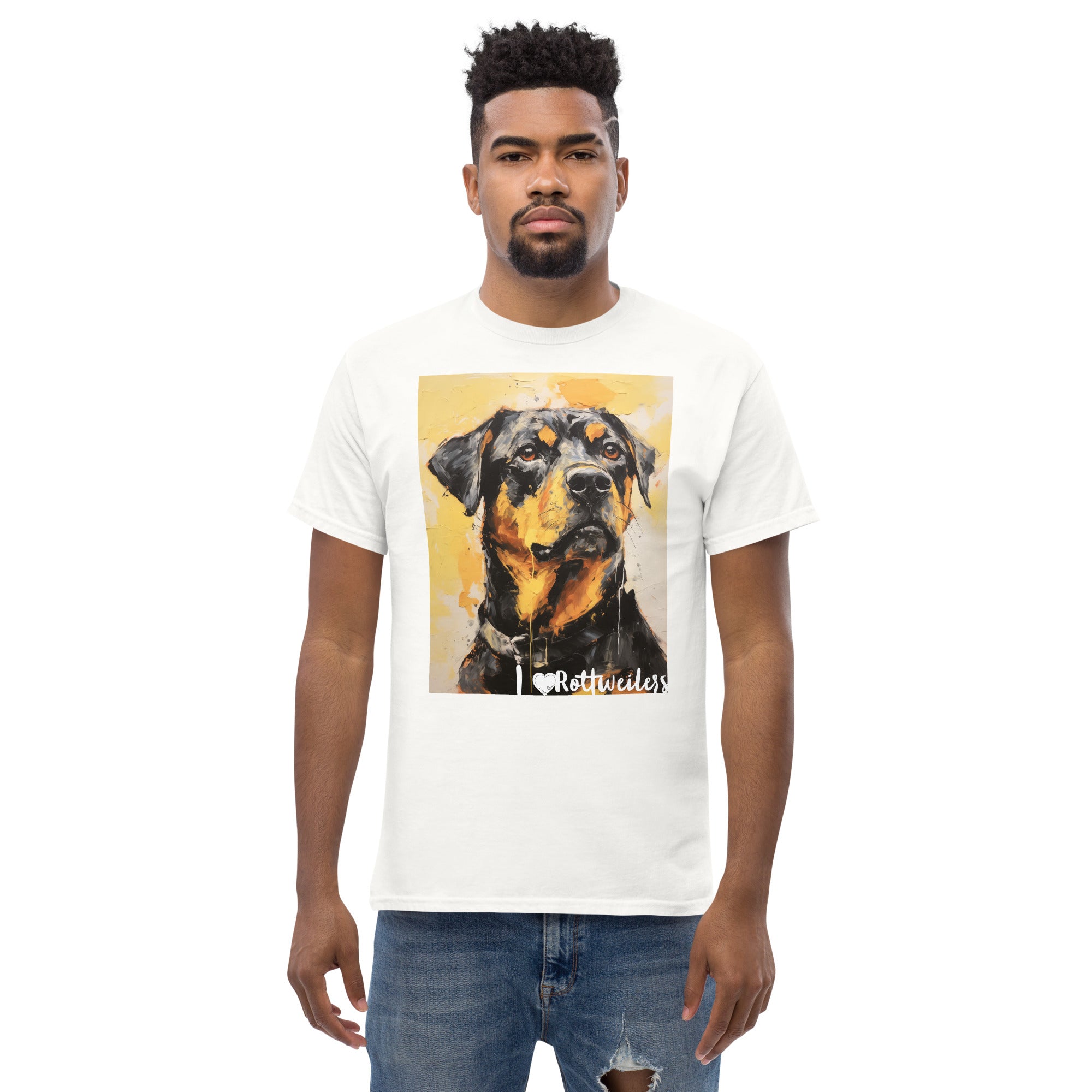 Men's classic tee - I ❤ DOGS - Rottweiler