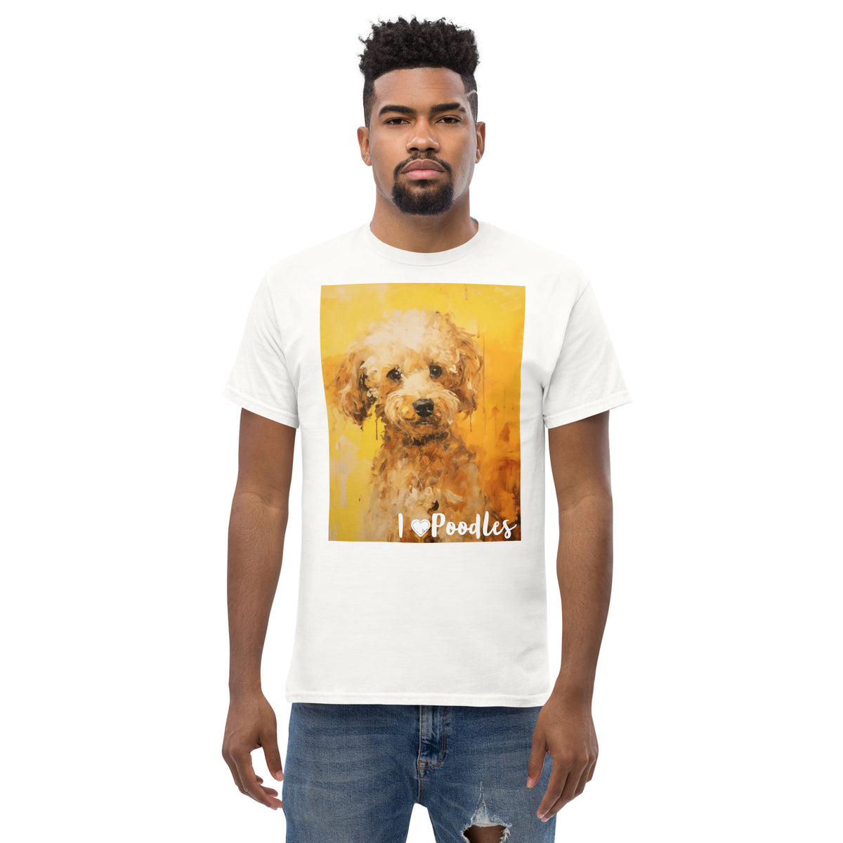 Men's classic tee - I ❤ DOGS - Poodle