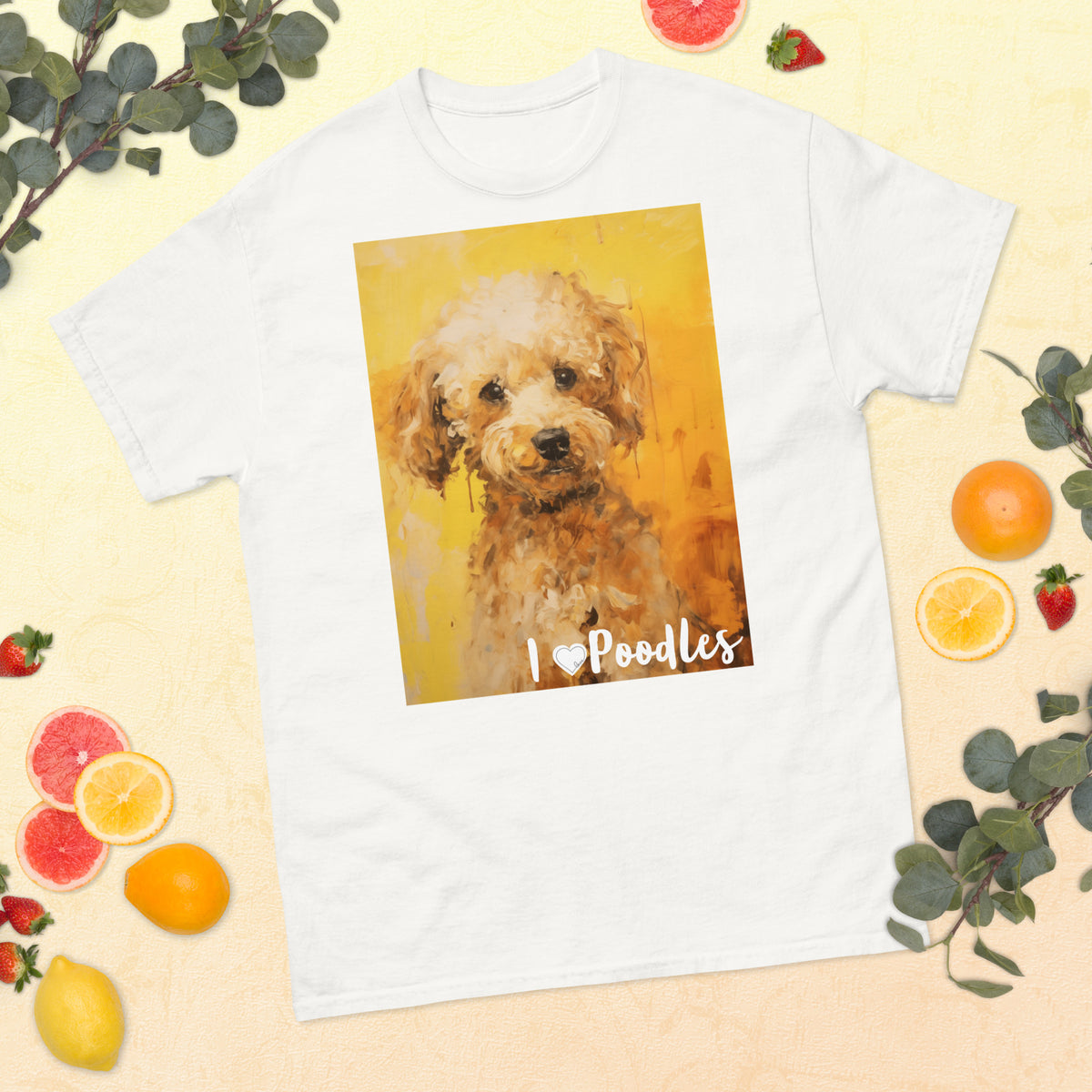 Men's classic tee - I ❤ DOGS - Poodle