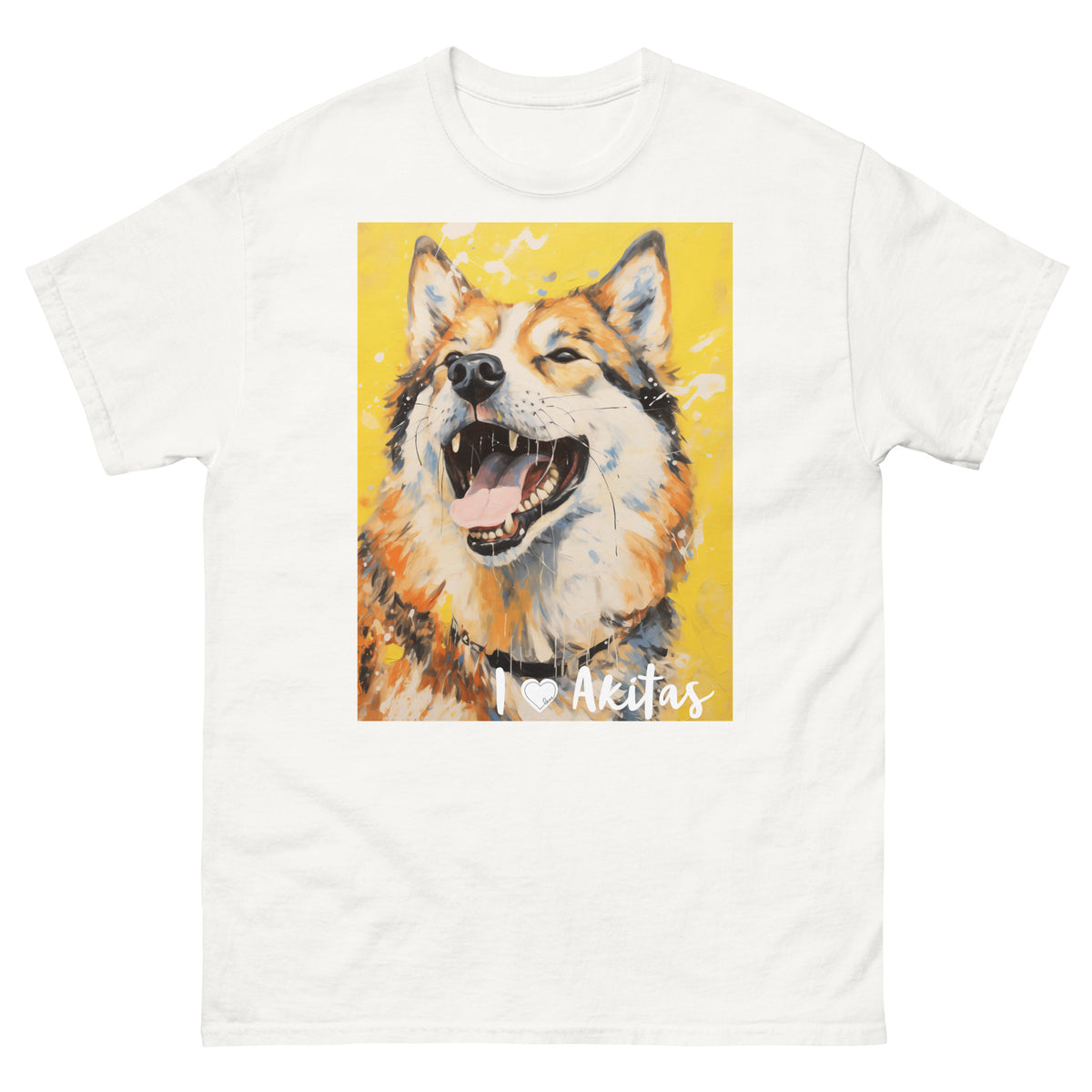 Men's classic tee - I ❤ DOGS - Akita