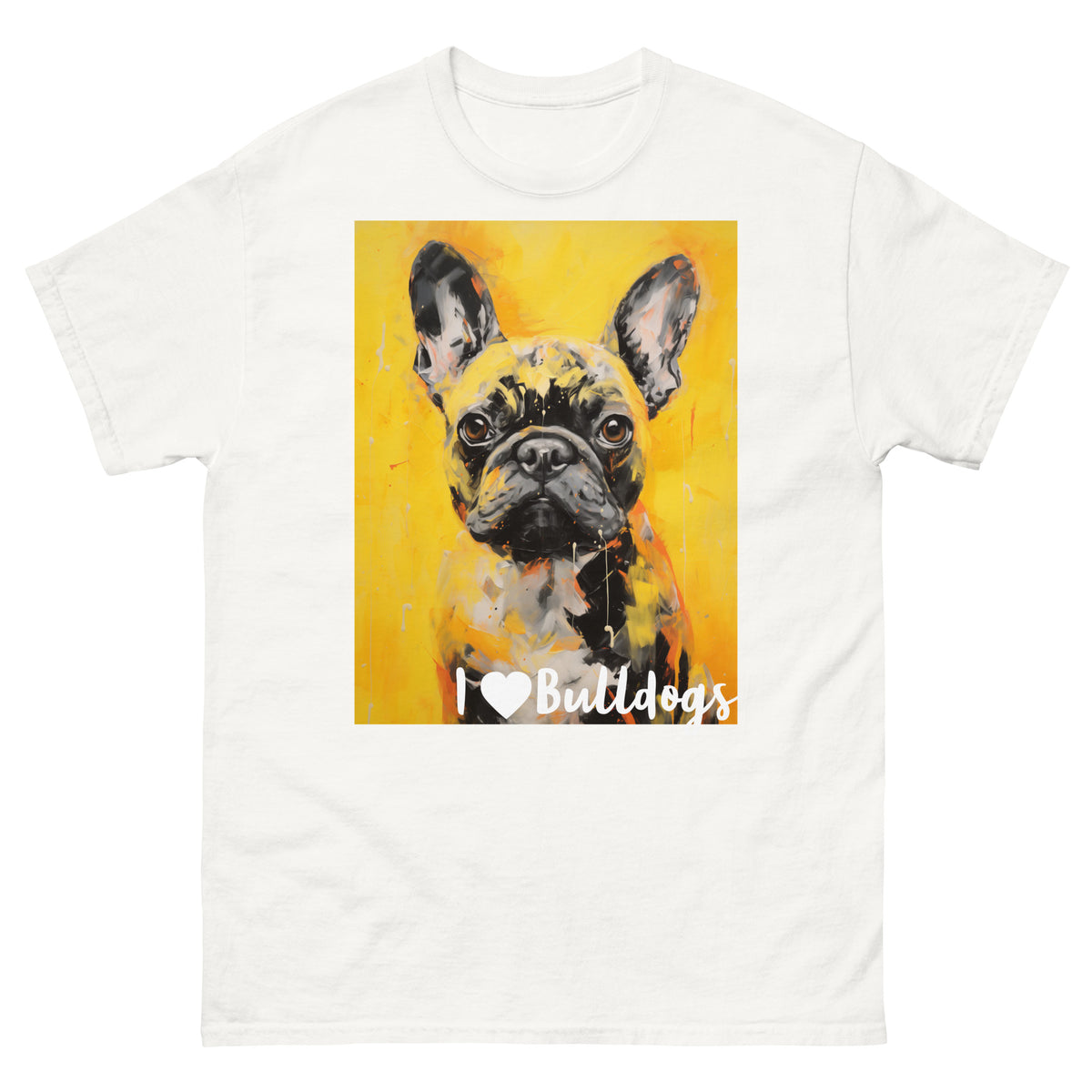 Men's classic tee - I ❤ DOGS - French Bulldog