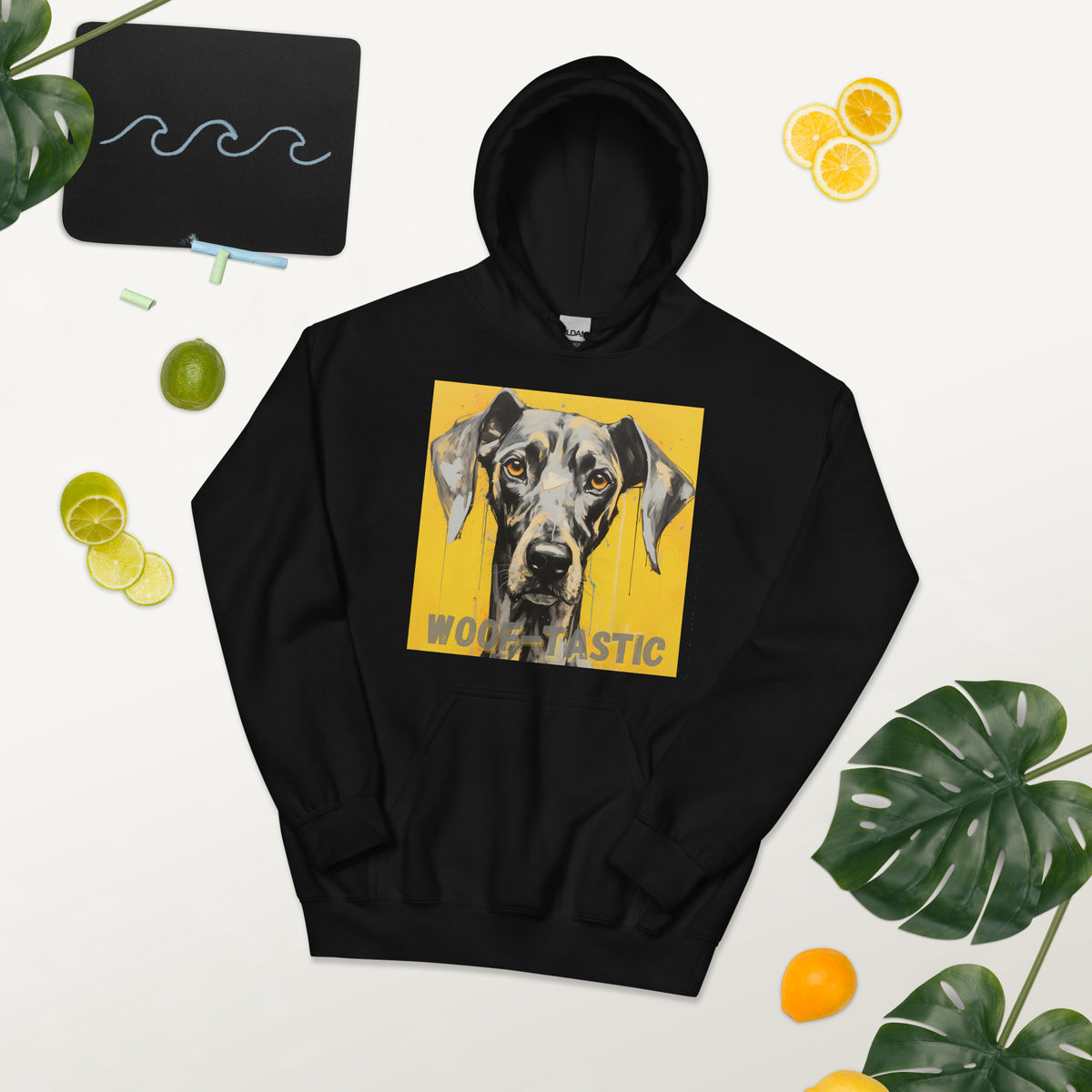 Unisex Hoodie, Woof-tastic Great Dane