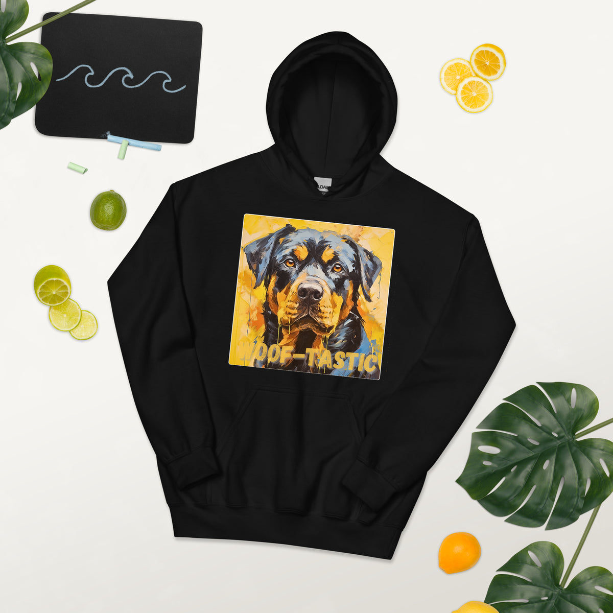Unisex Hoodie, Woof-tastic Rottweiler