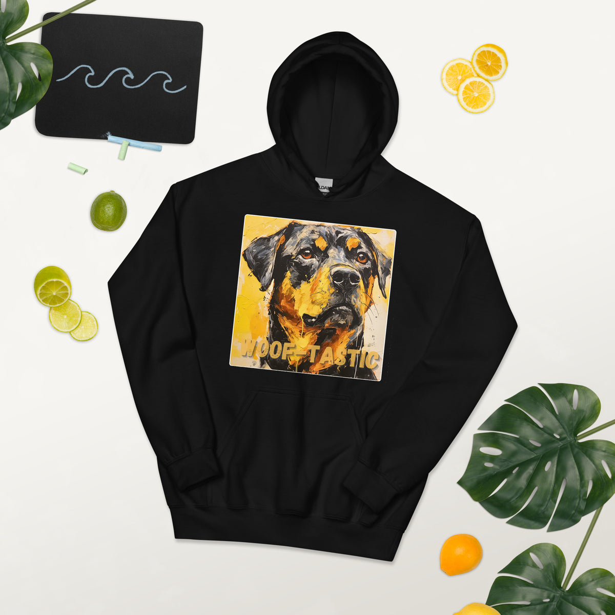 Unisex Hoodie, Woof-tastic Rottweiler