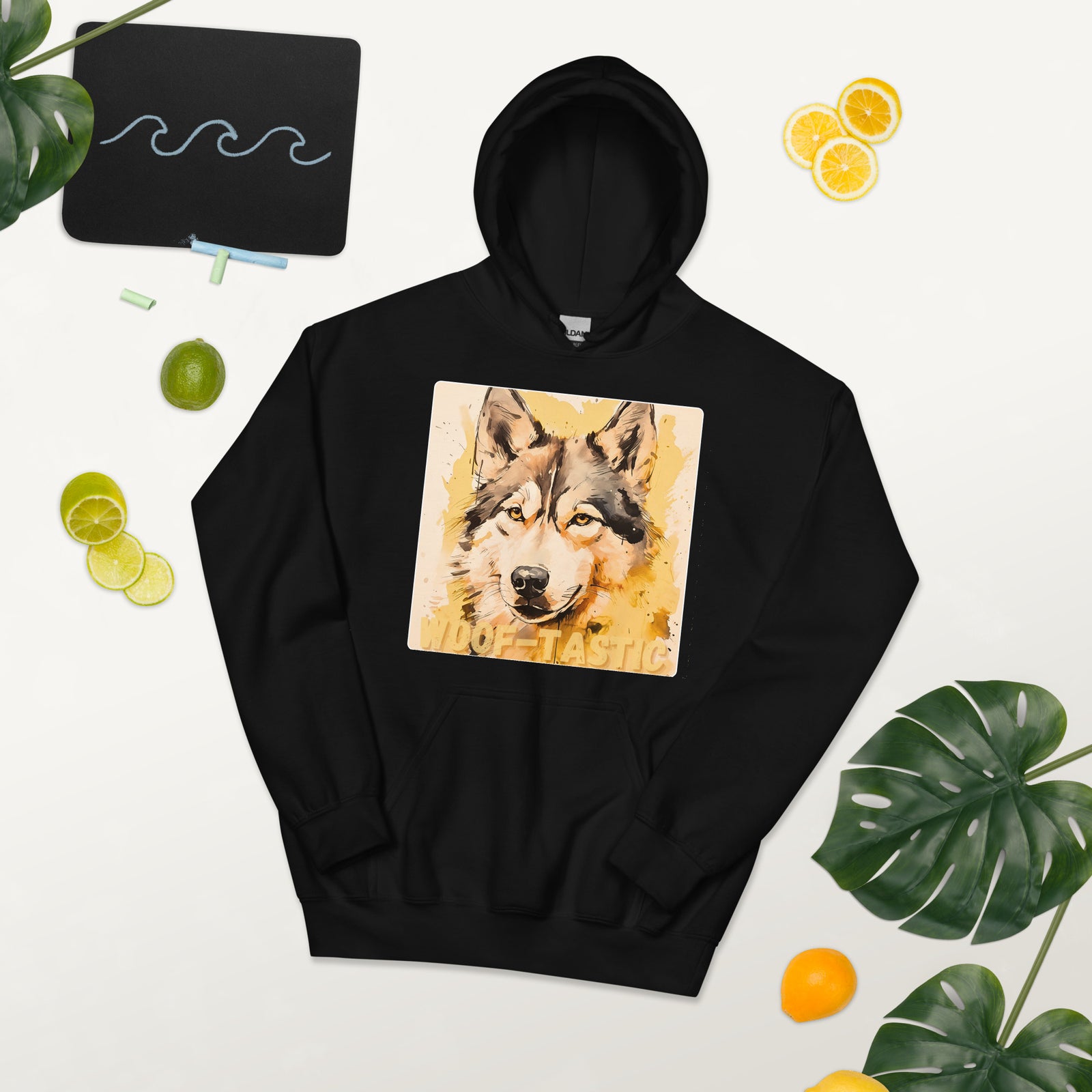 Unisex Hoodie, Woof-tastic Siberian Husky