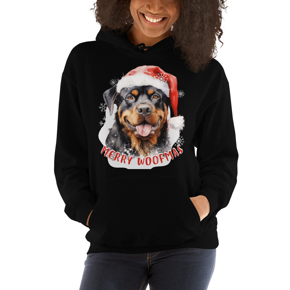 Unisex Hoodie Rottweiler - Merry Woofmas