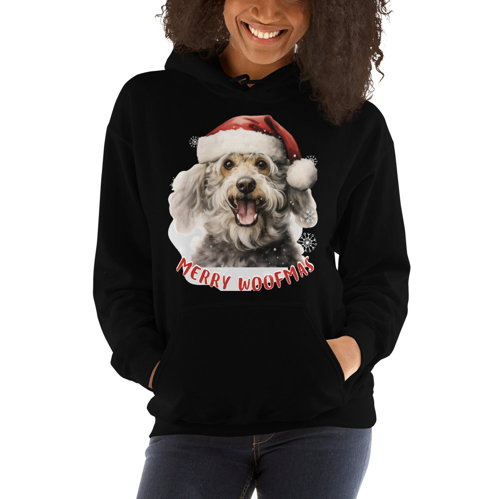 Unisex Hoodie Poodle - Merry Woofmas