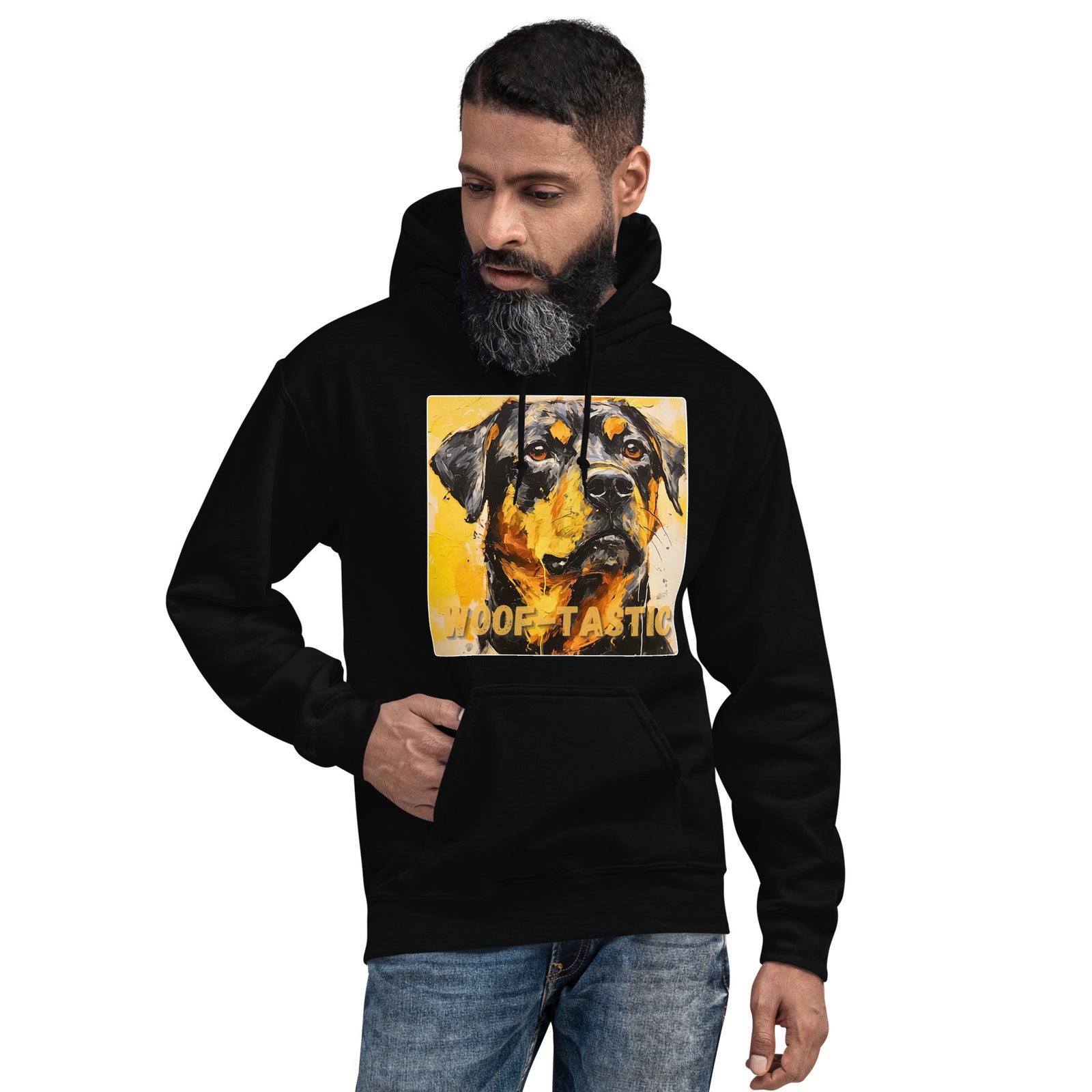 Unisex Hoodie, Woof-tastic Rottweiler