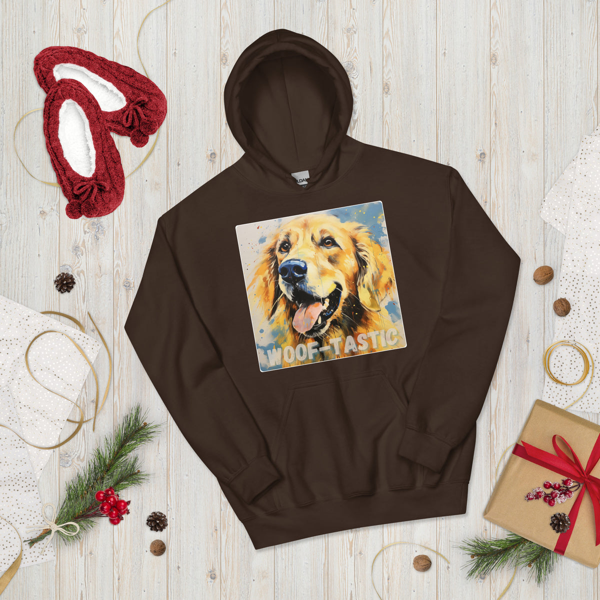 Unisex Hoodie Woof-tastic - Golden Retriever