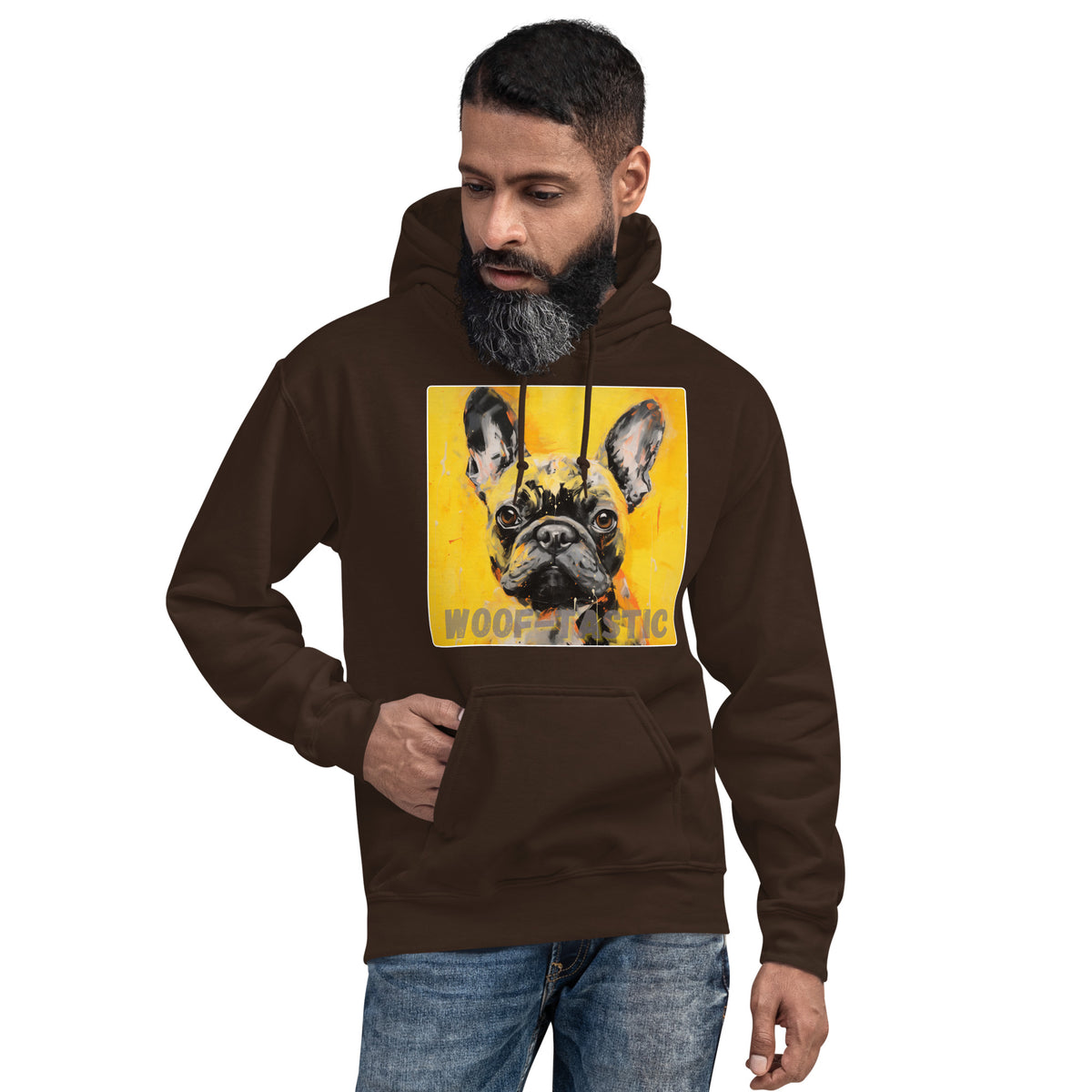 Unisex Hoodie, Woof-tastic French Bulldog
