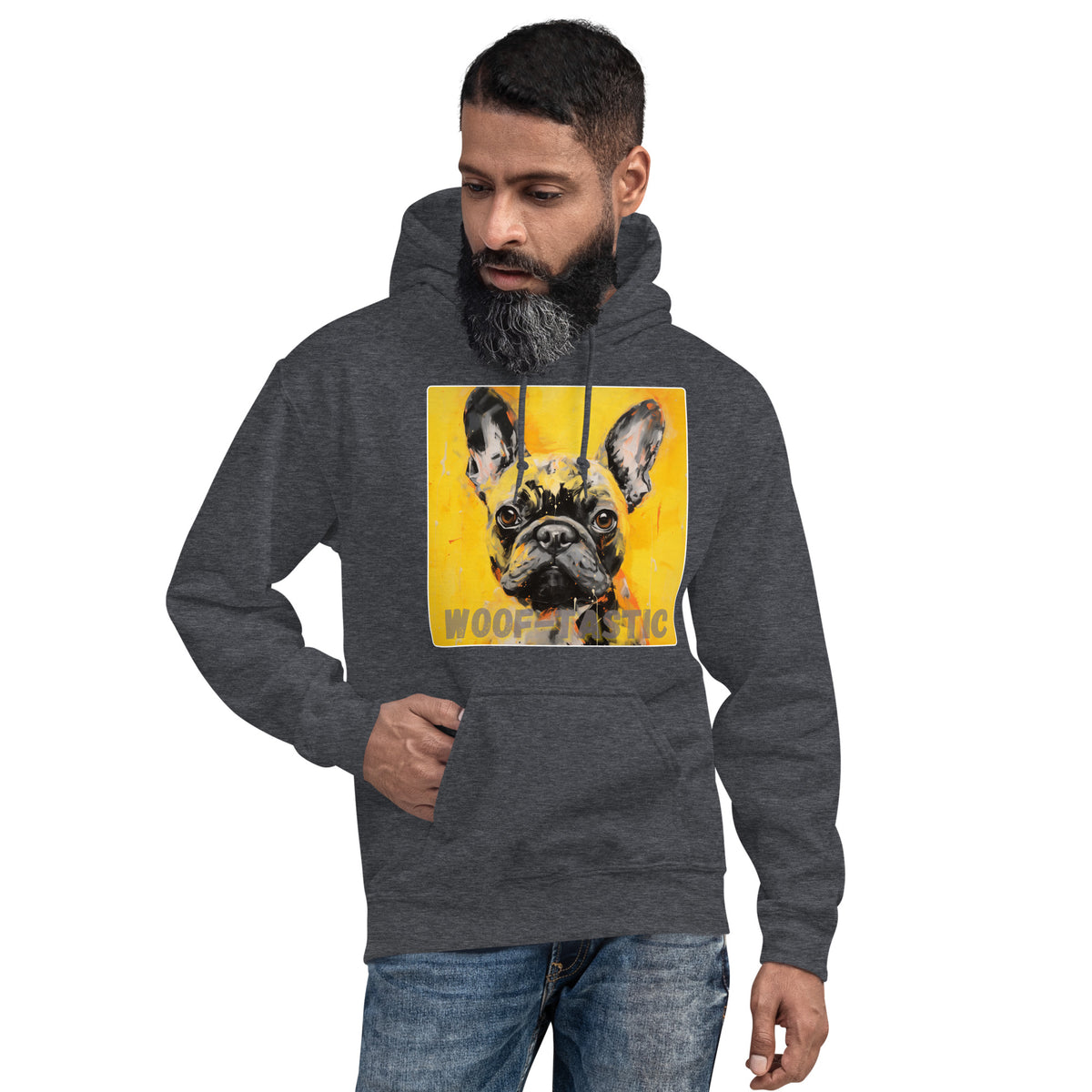 Unisex Hoodie, Woof-tastic French Bulldog
