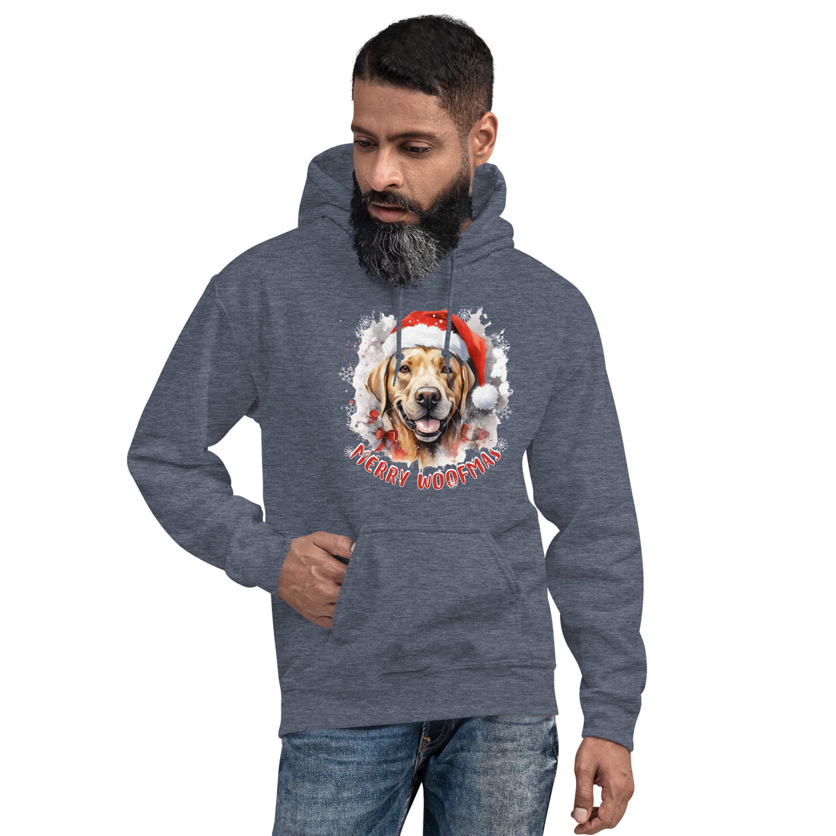 Unisex Hoodie Labrador Retriever - Merry Woofmas