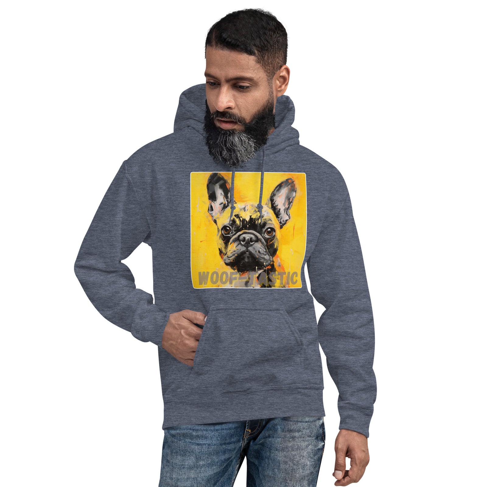 Unisex Hoodie, Woof-tastic French Bulldog