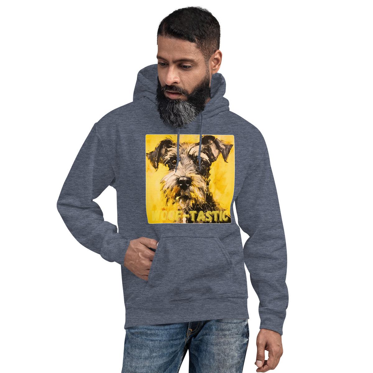 Unisex Hoodie, Woof-tastic Miniature Schnauzer