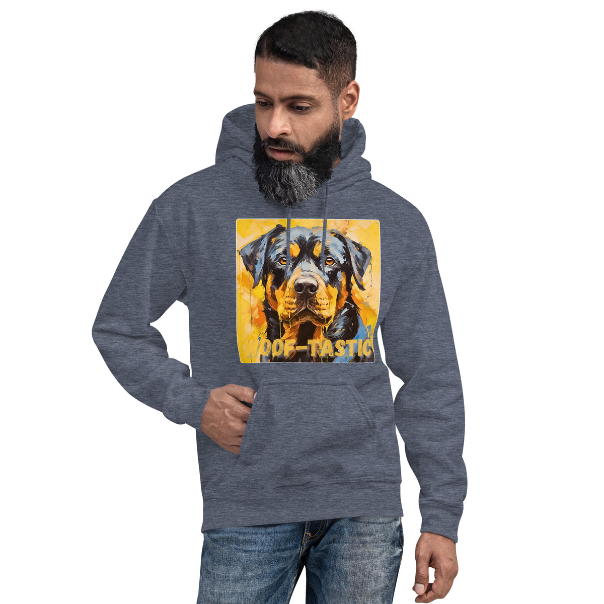 Unisex Hoodie, Woof-tastic Rottweiler