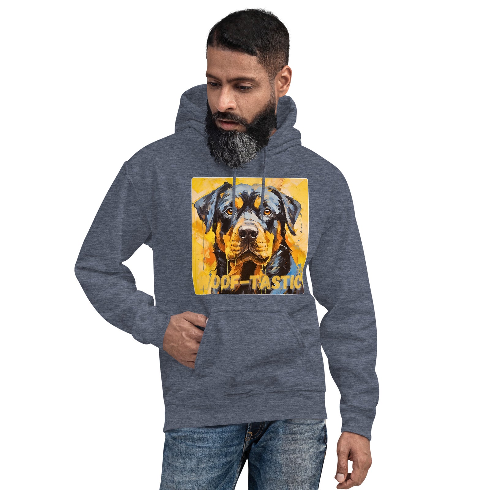 Unisex Hoodie, Woof-tastic Rottweiler