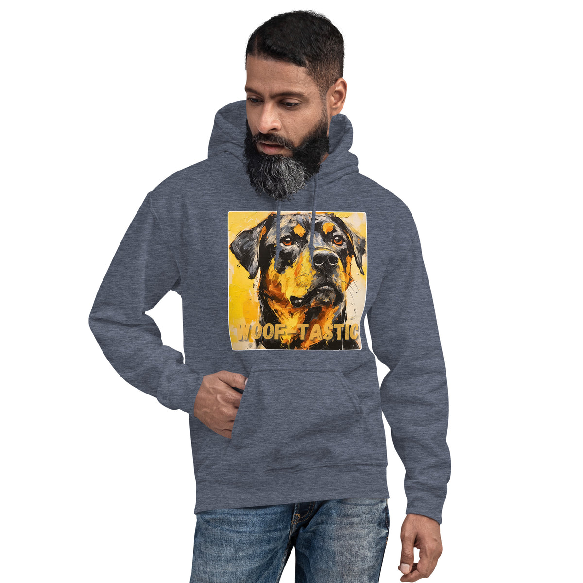 Unisex Hoodie, Woof-tastic Rottweiler