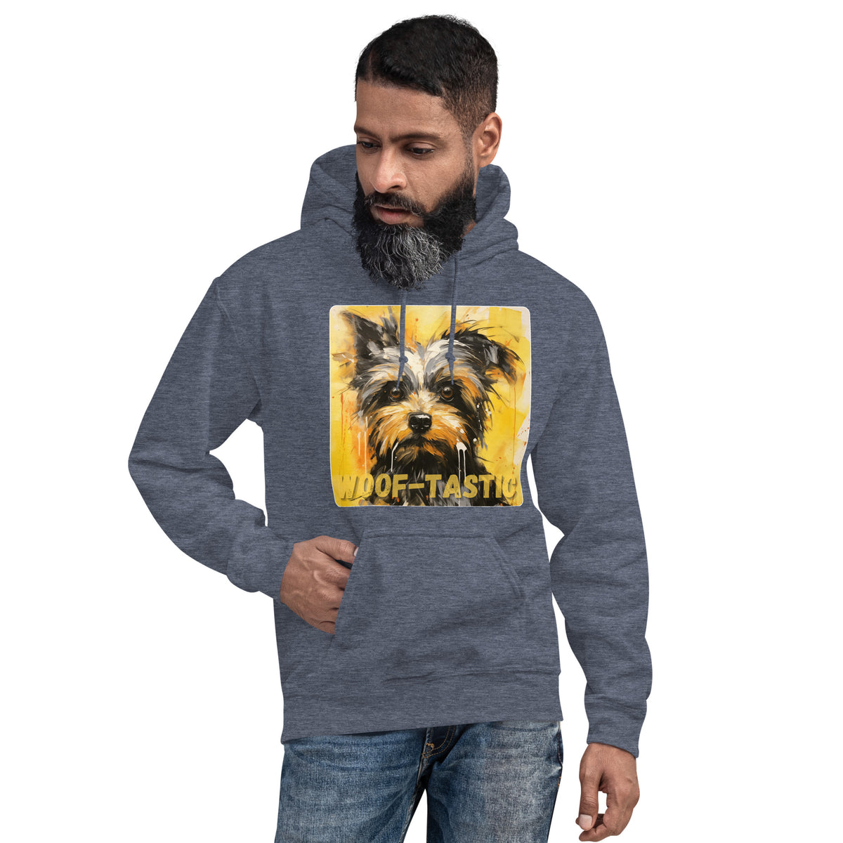 Unisex Hoodie, Woof-tastic Yorkshire Terrier