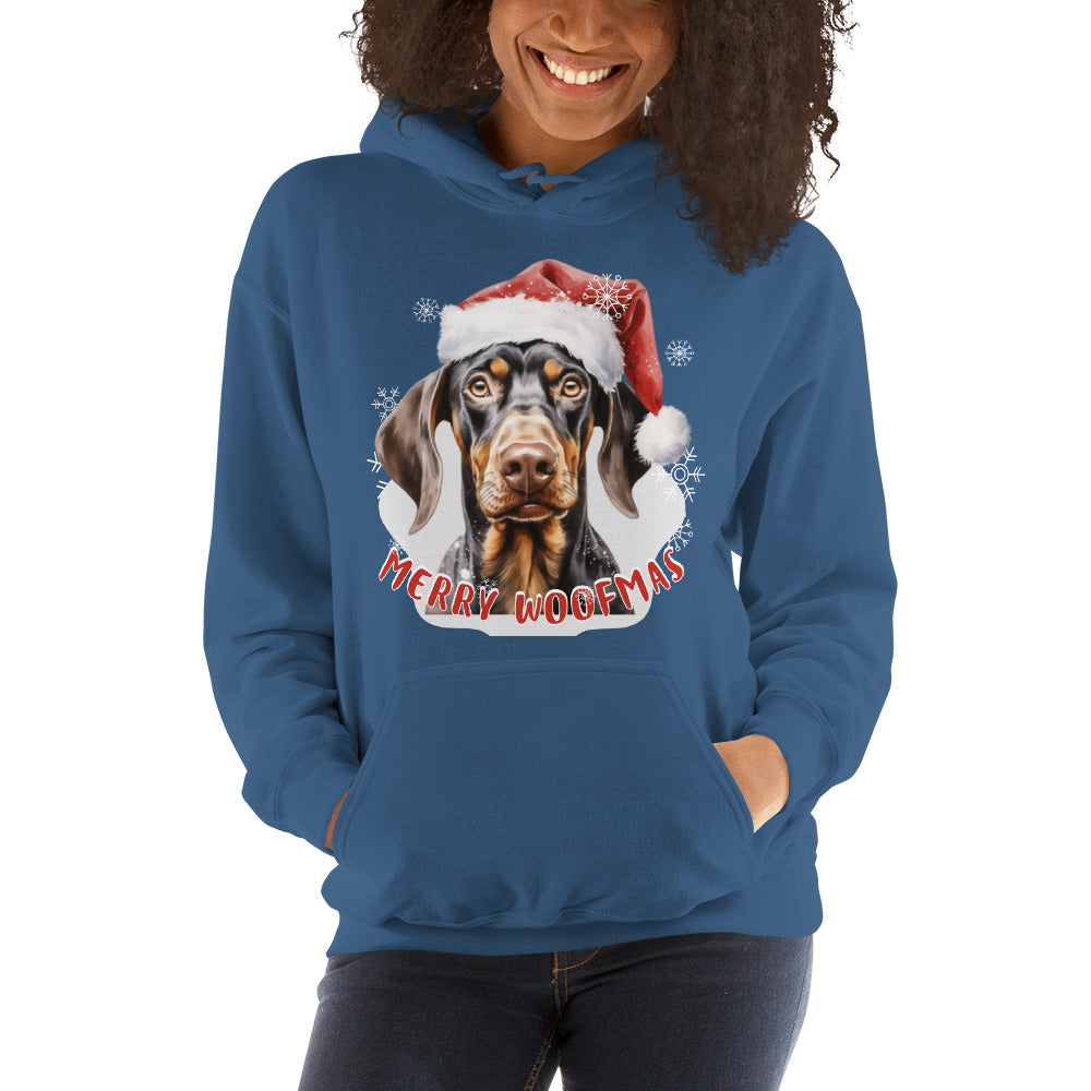 Unisex Hoodie Doberman - Merry Woofmas