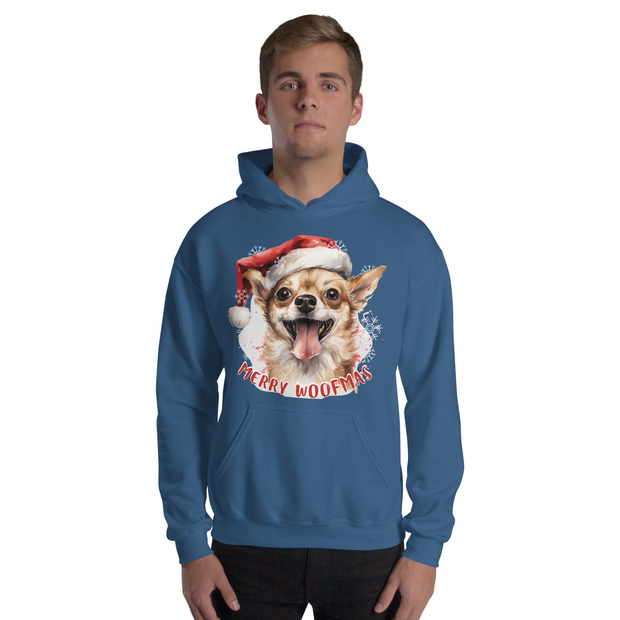Unisex Hoodie Chihuahua - Merry Woofmas