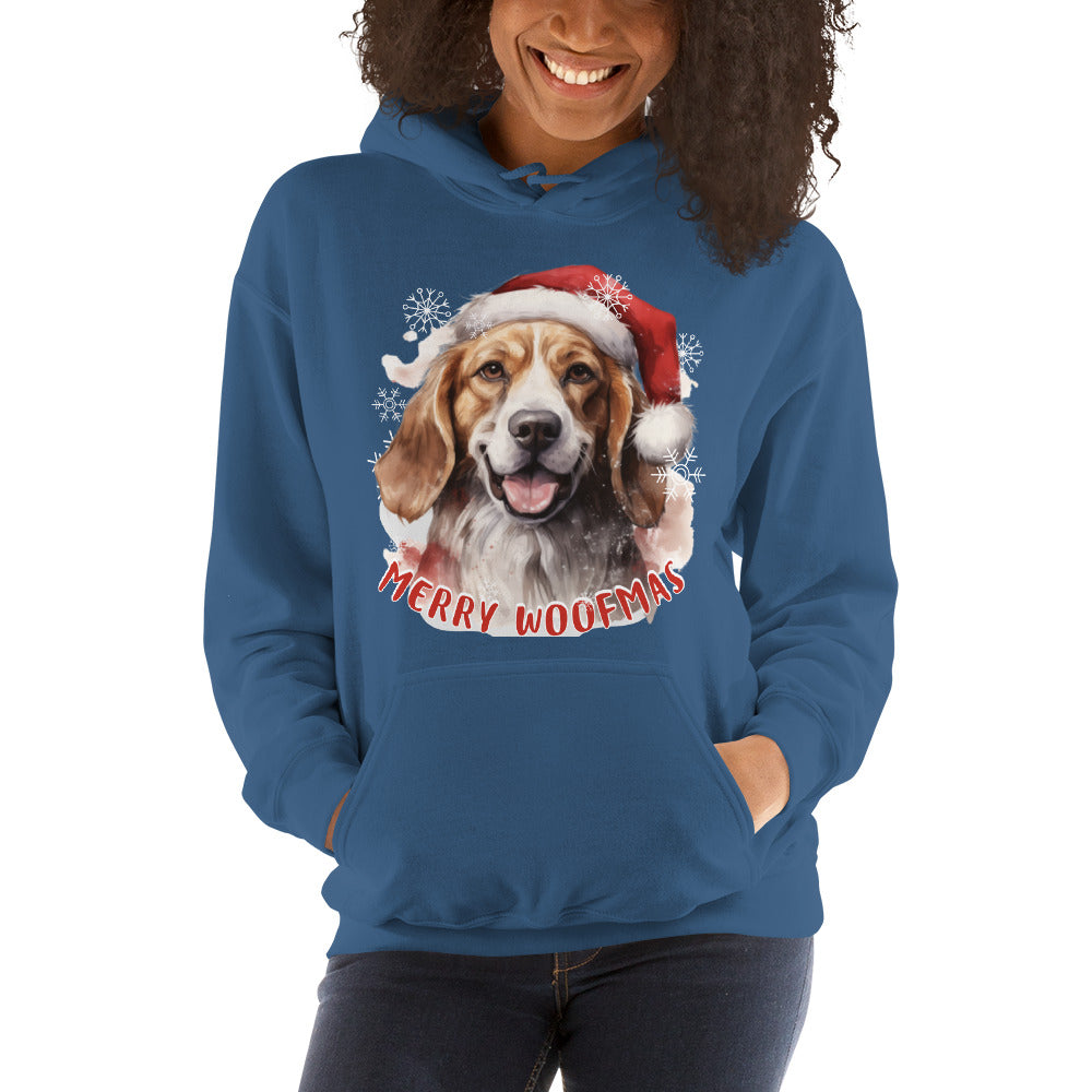Unisex Hoodie Beagle - Merry Woofmas