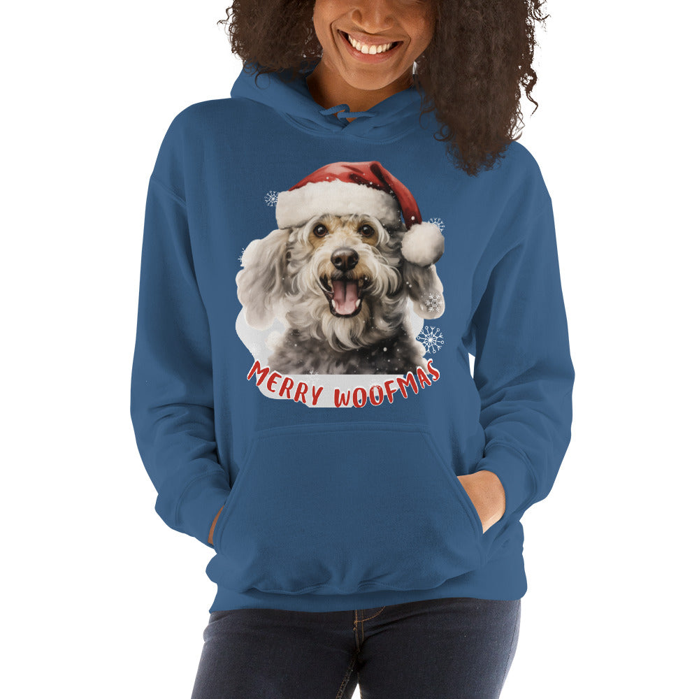 Unisex Hoodie Poodle - Merry Woofmas