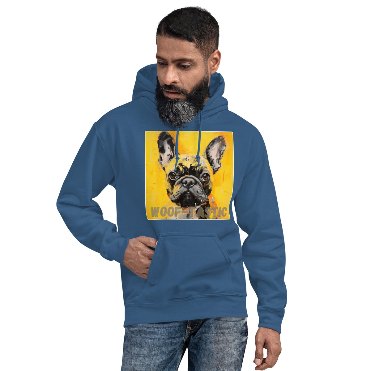 Unisex Hoodie, Woof-tastic French Bulldog