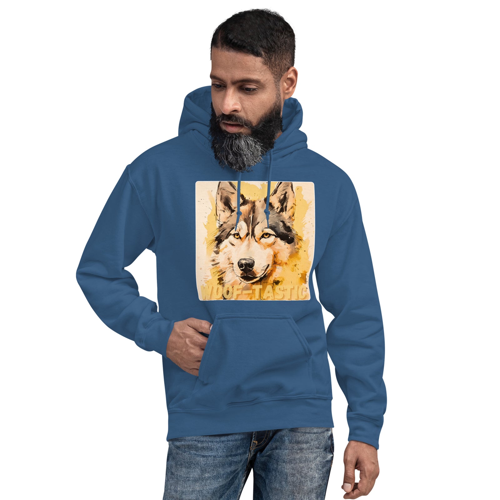 Unisex Hoodie, Woof-tastic Siberian Husky