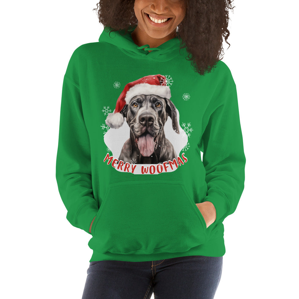 Unisex Hoodie Great Dane - Merry Woofmas