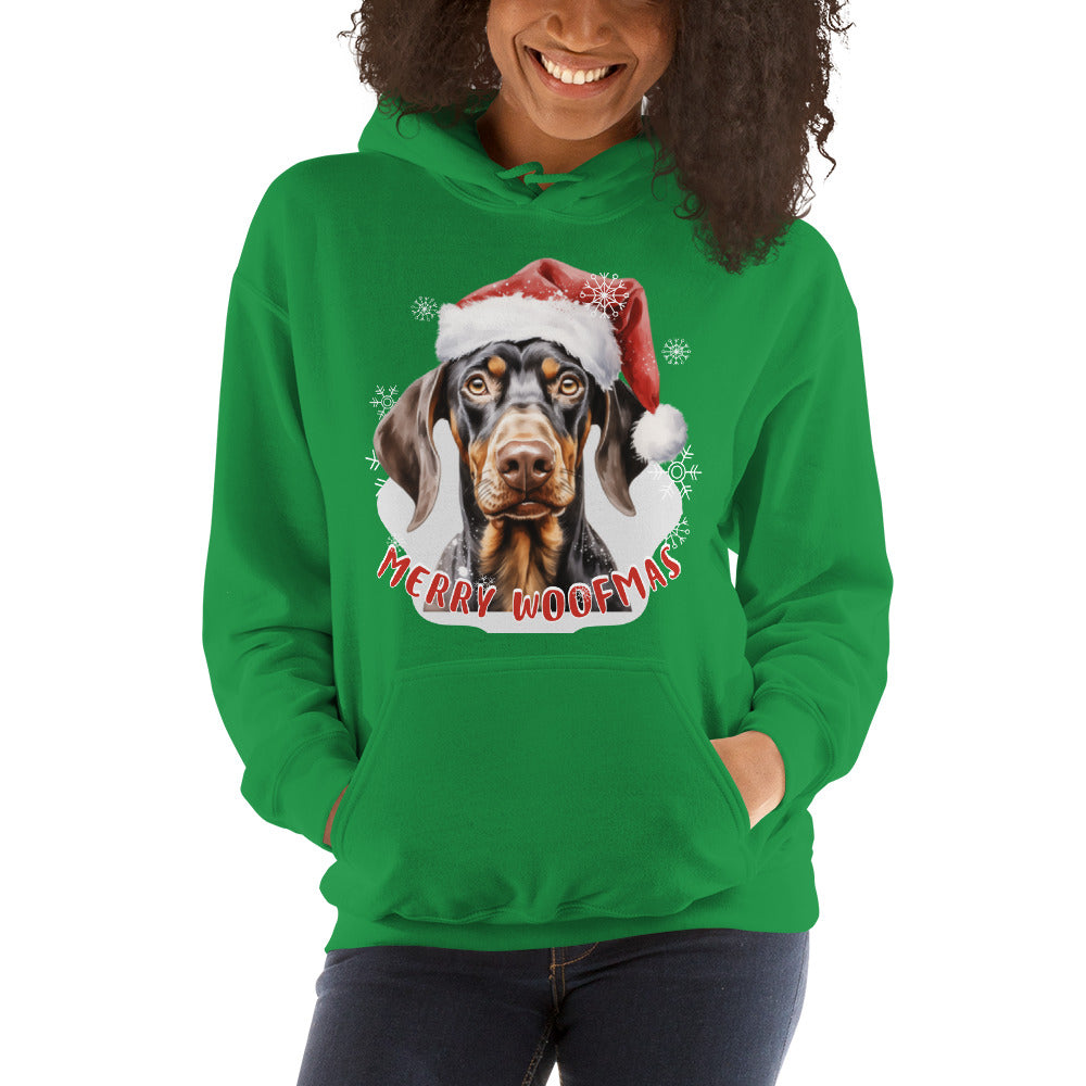 Unisex Hoodie Doberman - Merry Woofmas