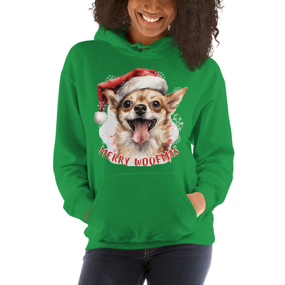 Unisex Hoodie Chihuahua - Merry Woofmas