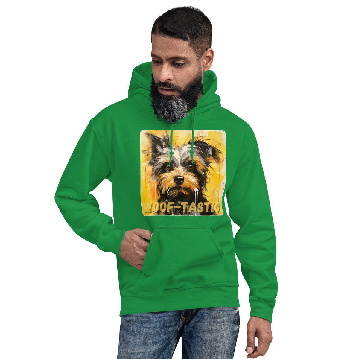 Unisex Hoodie, Woof-tastic Yorkshire Terrier