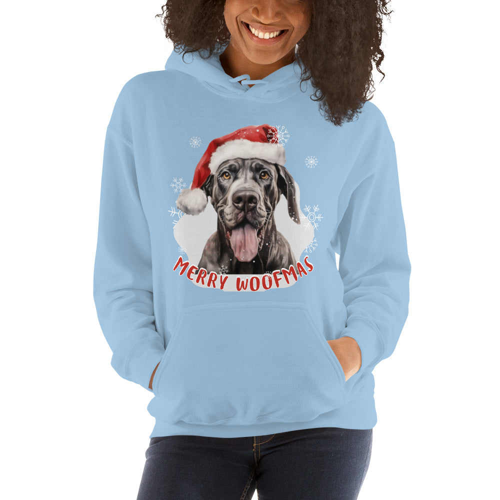 Unisex Hoodie Great Dane - Merry Woofmas