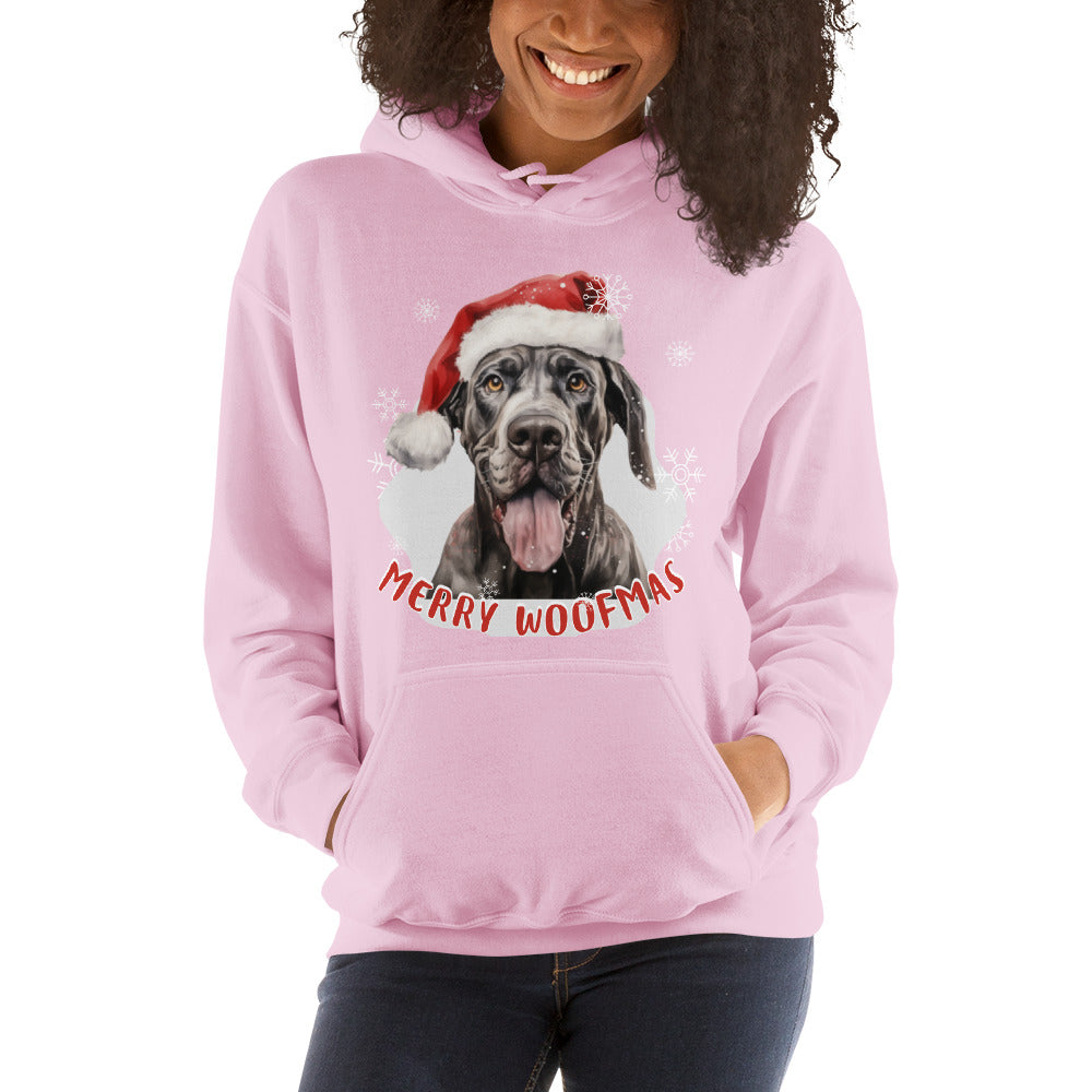 Unisex Hoodie Great Dane - Merry Woofmas