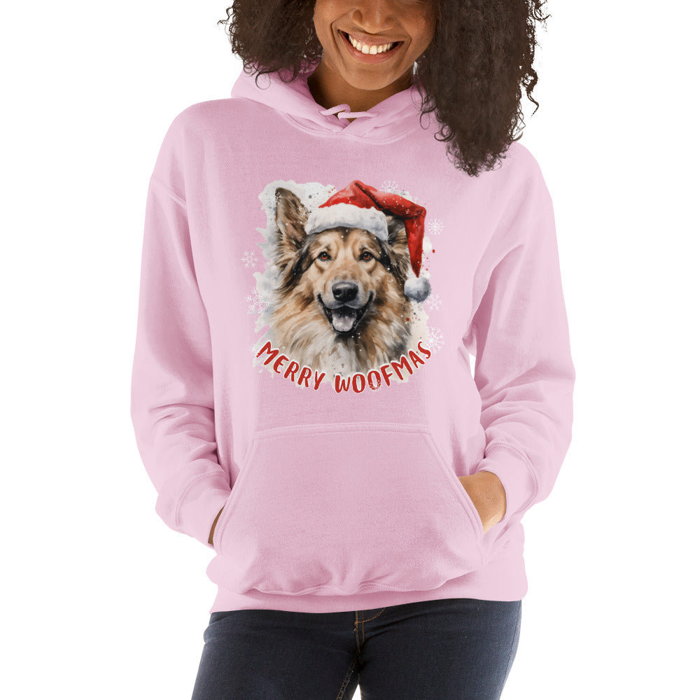 Unisex Hoodie German Shepperd - Merry Woofmas