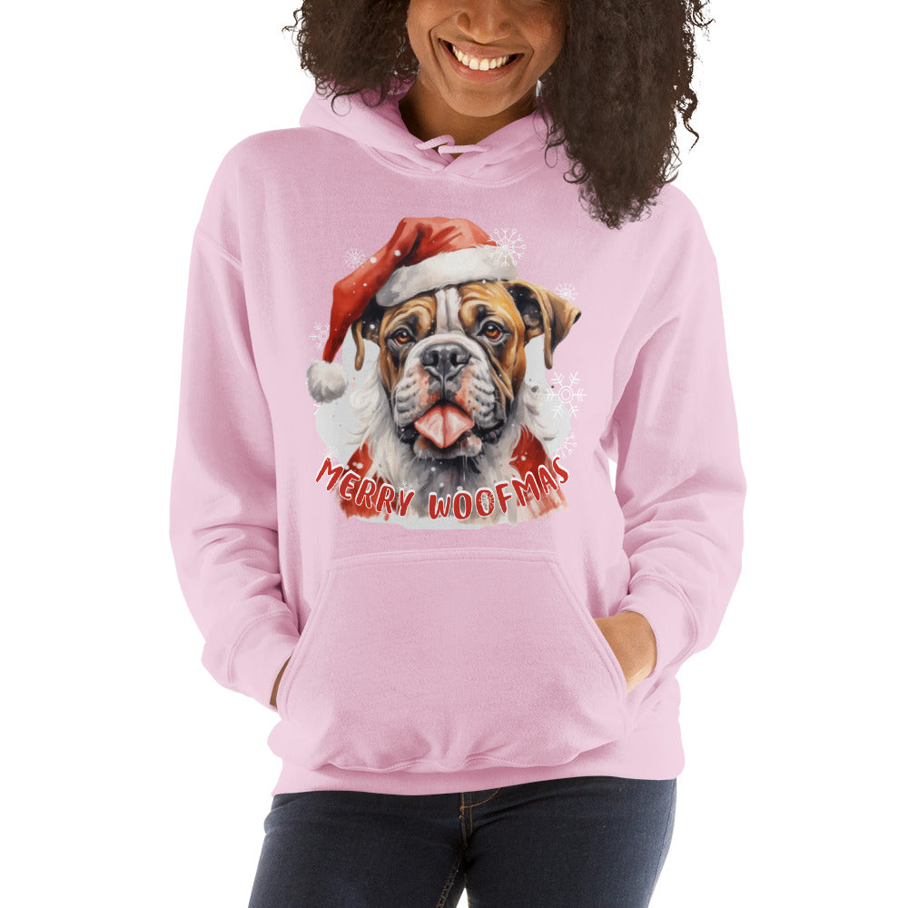 Unisex Hoodie Boxer - Merry Woofmas