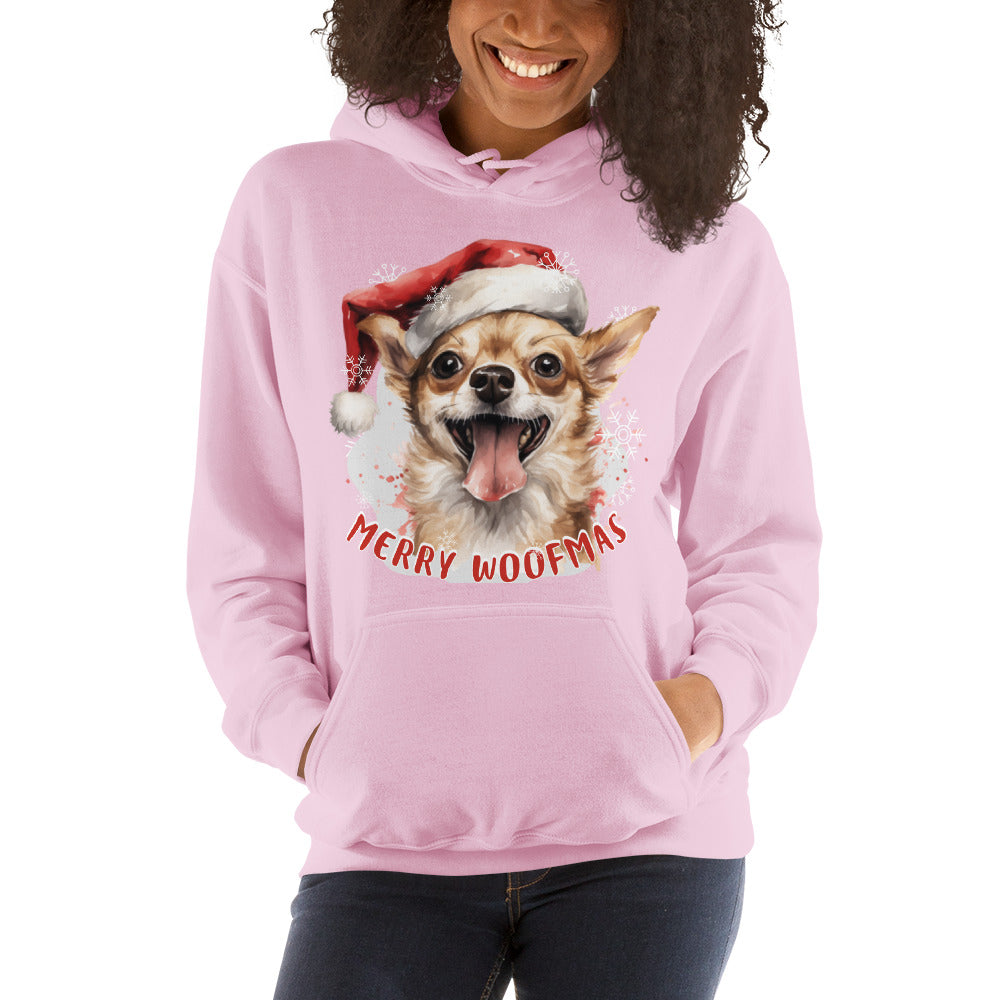 Unisex Hoodie Chihuahua - Merry Woofmas