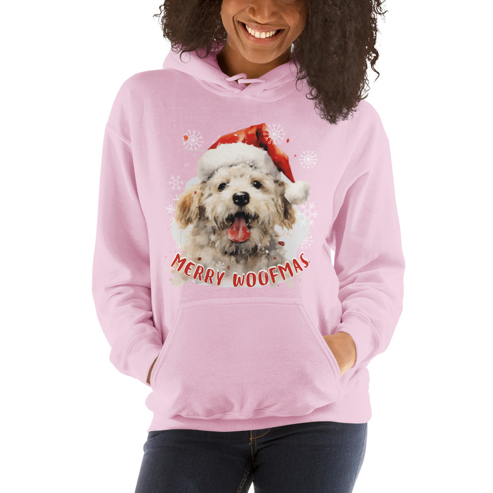 Unisex Hoodie Bichon Frise - Merry Woofmas