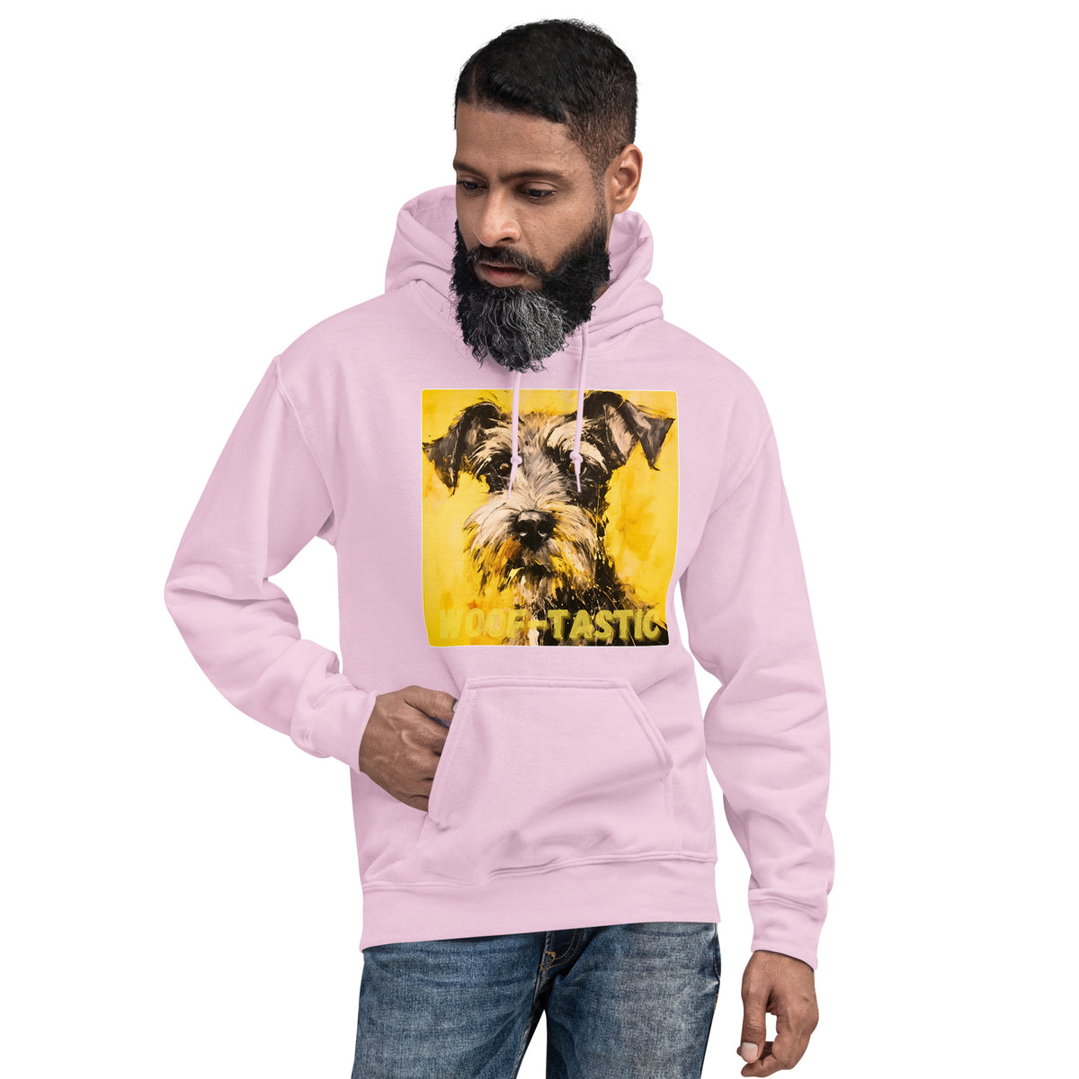 Unisex Hoodie, Woof-tastic Miniature Schnauzer