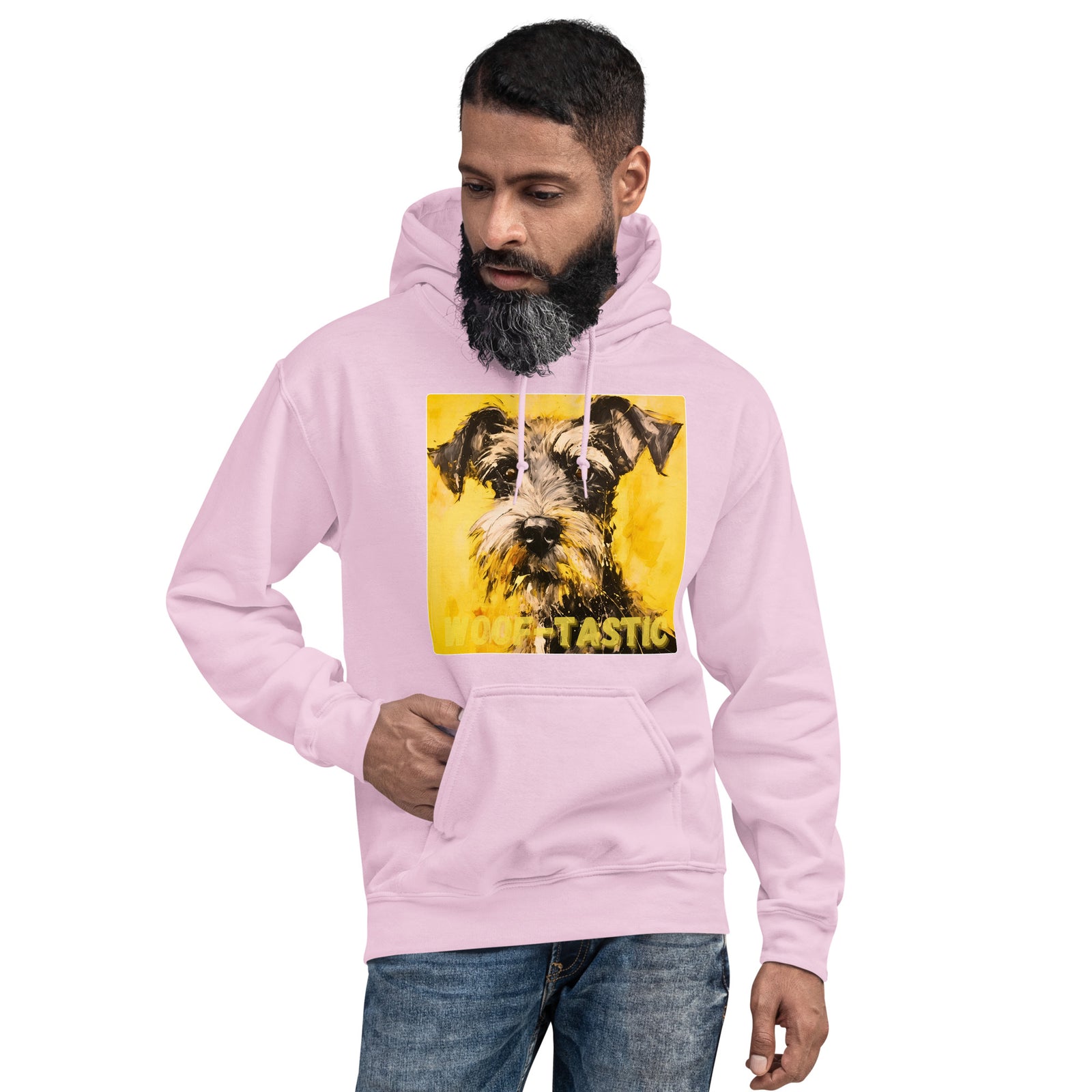 Unisex Hoodie, Woof-tastic Miniature Schnauzer