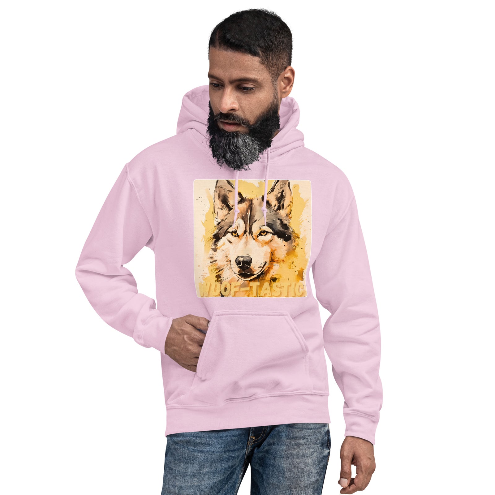 Unisex Hoodie, Woof-tastic Siberian Husky