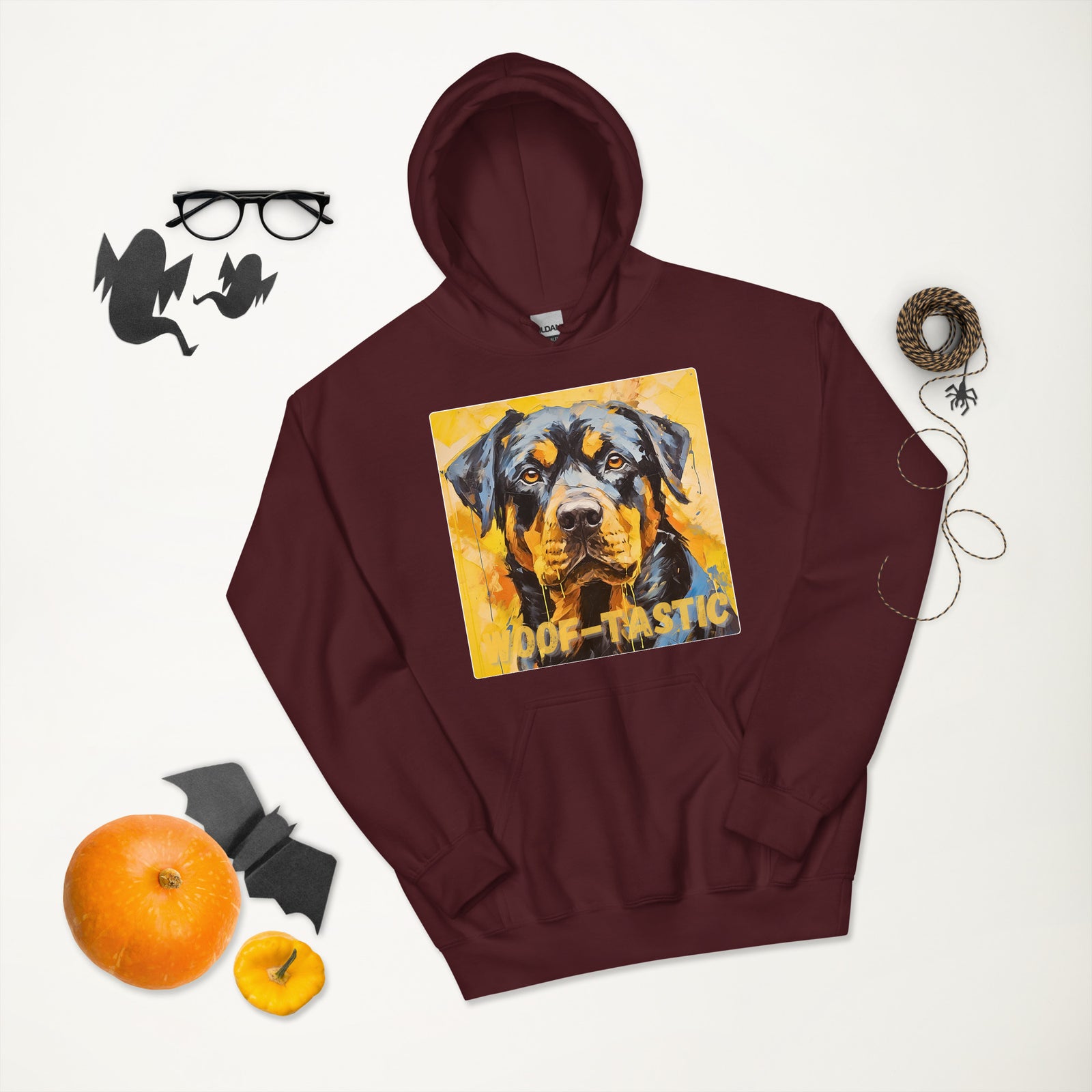 Unisex Hoodie, Woof-tastic Rottweiler
