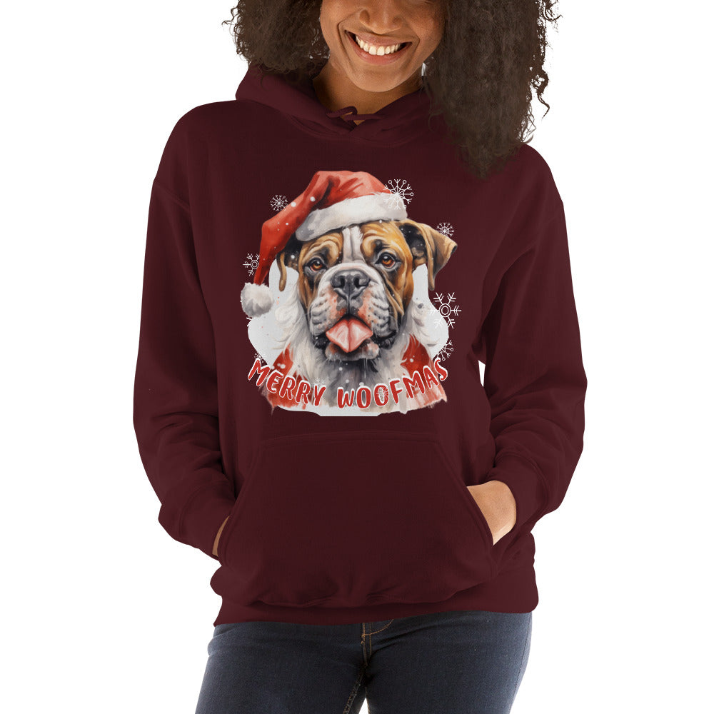 Unisex Hoodie Boxer - Merry Woofmas