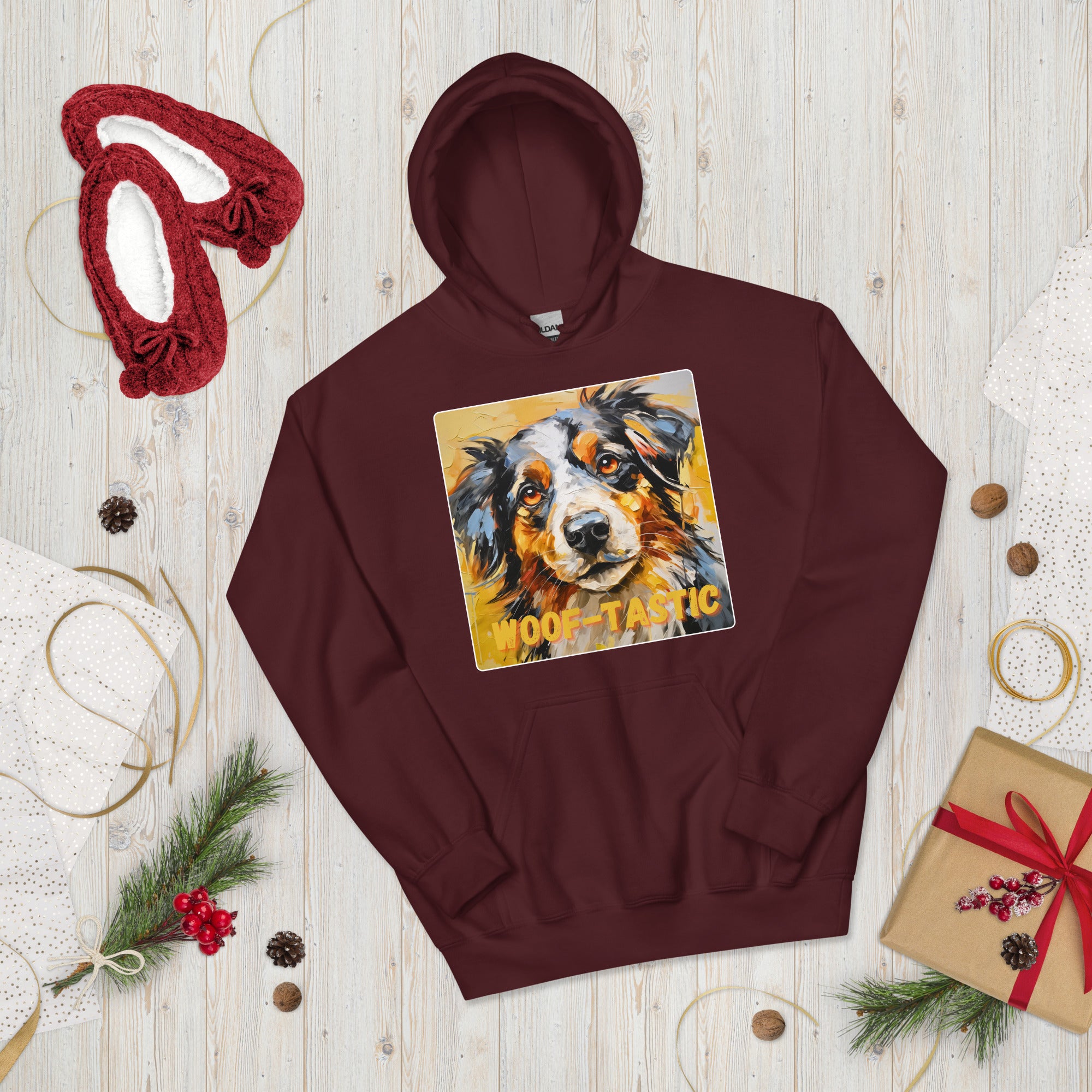 Unisex Hoodie  Woof-tastic Australian Shepherd