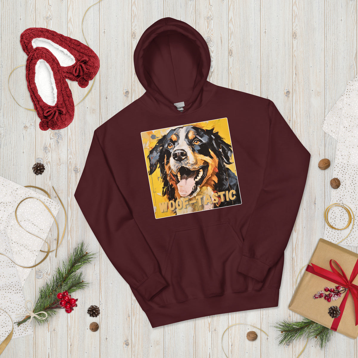 Unisex Hoodie Woof-tastic Bernese Mountain Dog