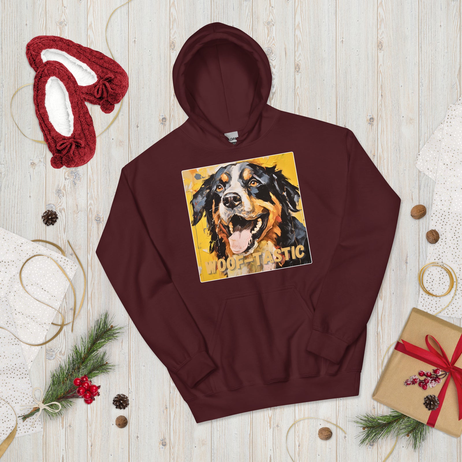Unisex Hoodie Woof-tastic Bernese Mountain Dog